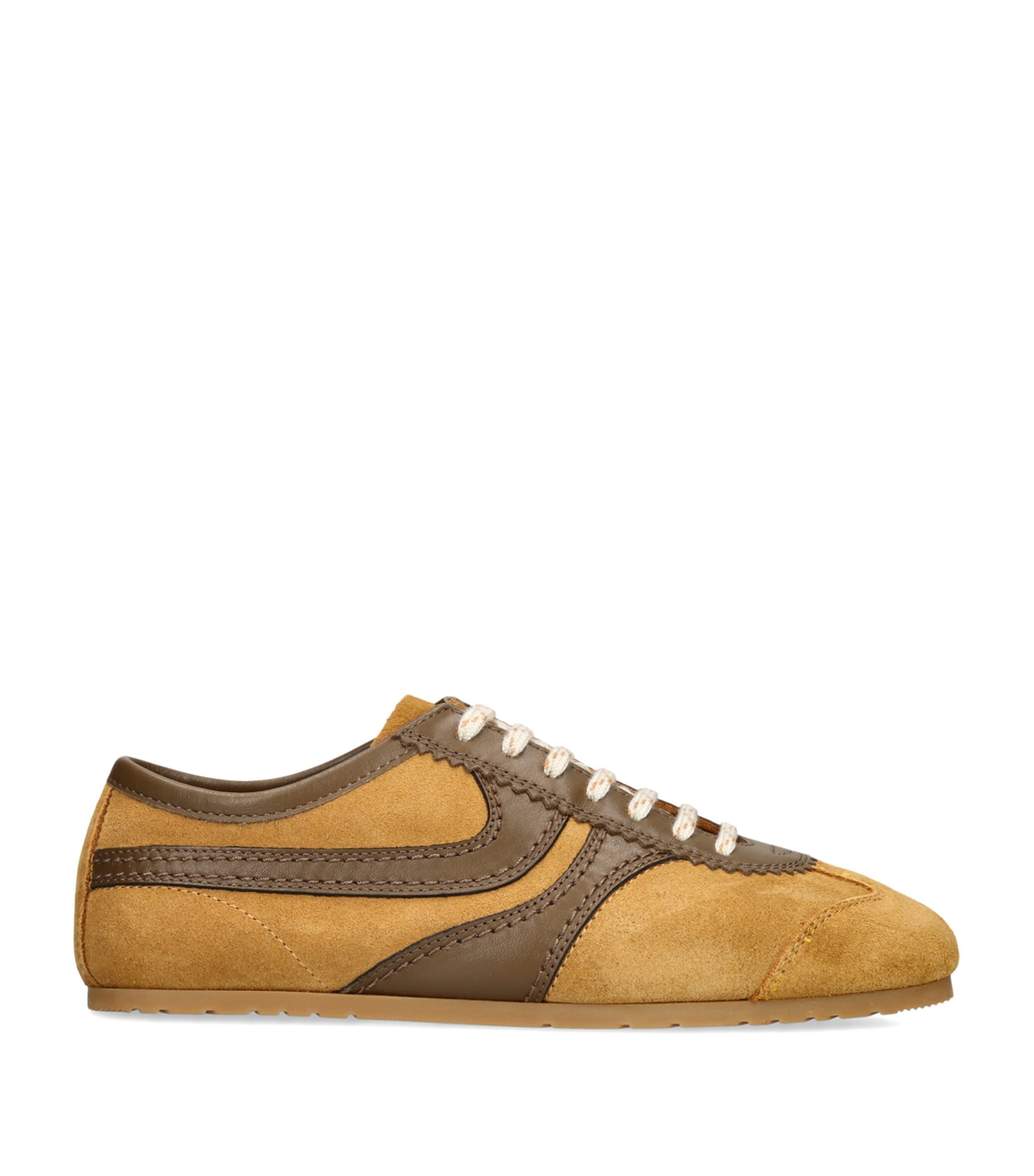 DRIES VAN NOTEN Suede Dustin Sneakers Khaki
