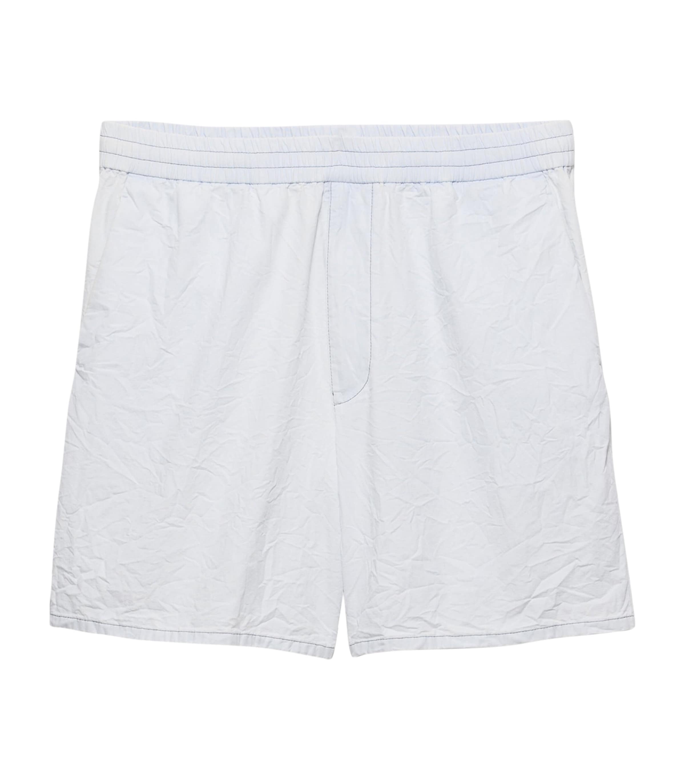 Prada Mens Cotton Chambray Bermuda Shorts