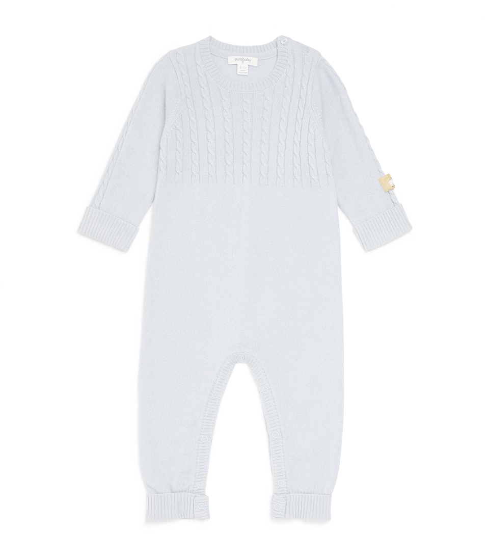 Cashmere Cable-Knit All-In-One (0-18 Months)