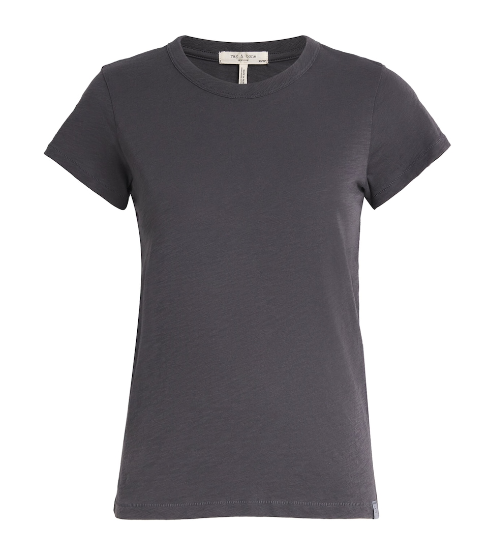 Rag & Bone Womens Pima Cotton The Slub T-Shirt Greystone