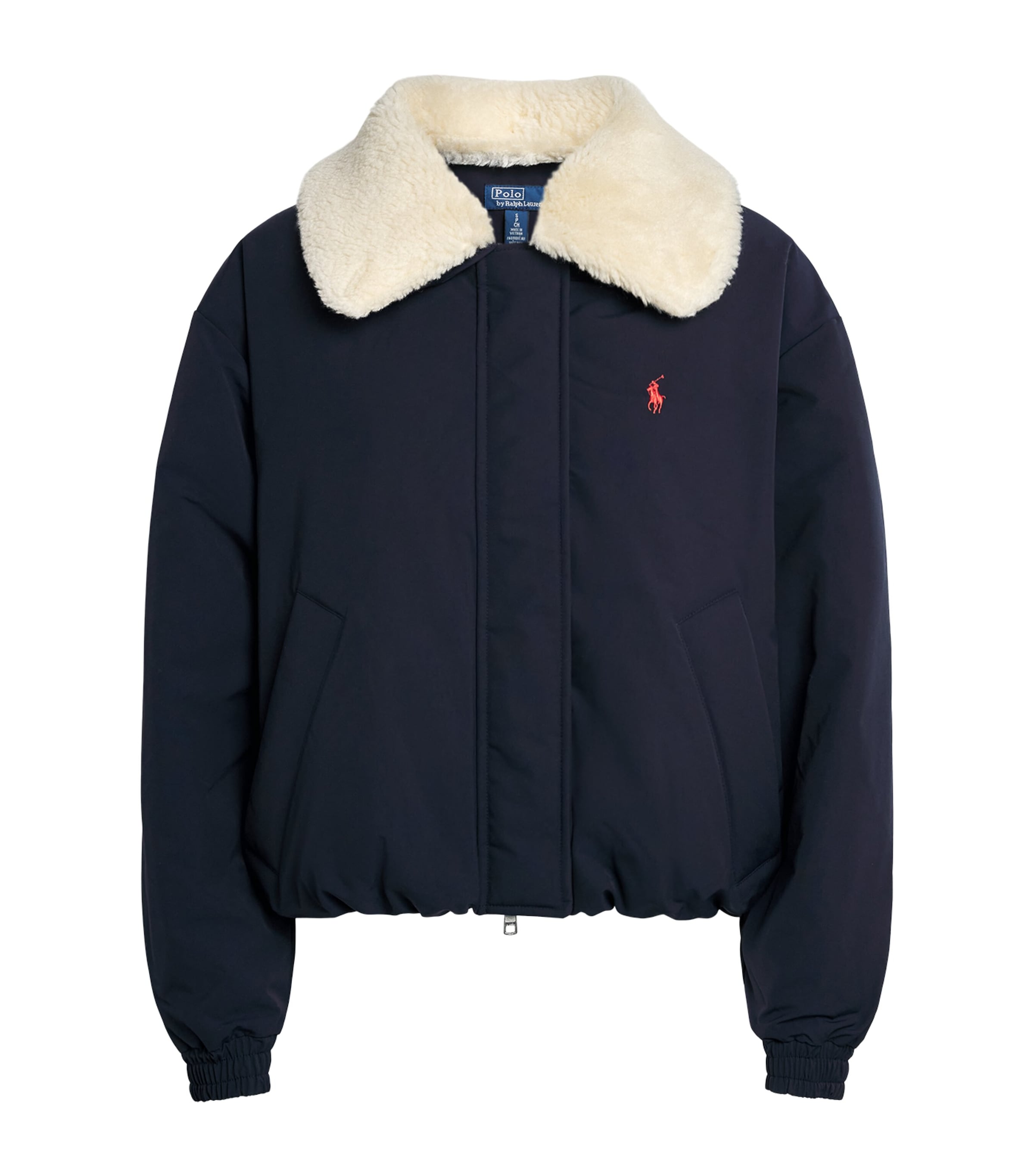 Polo Ralph Lauren Womens Down High-Pile Collar Puffer Jacket Rl Navy