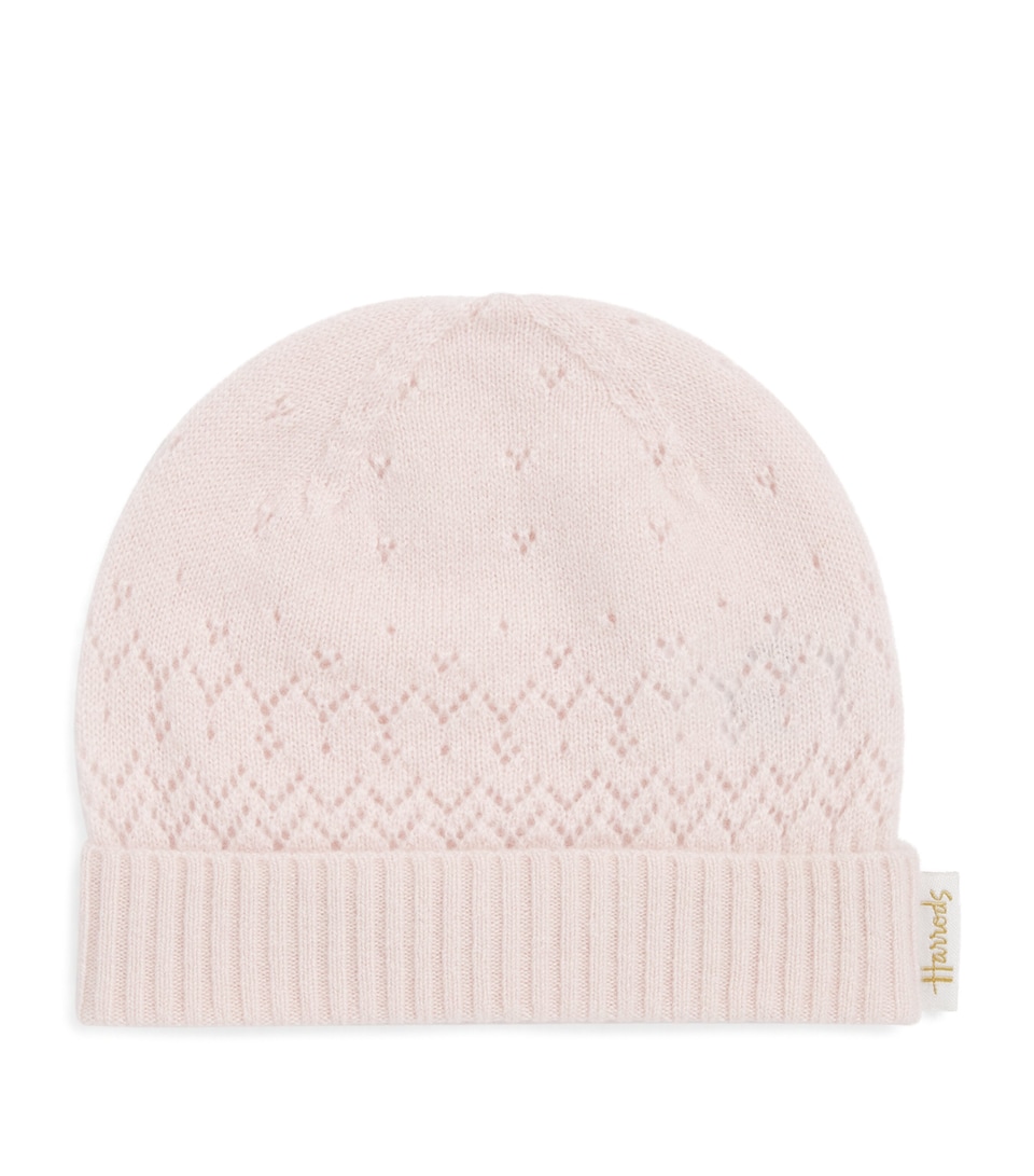 Harrods Cashmere Hat Pink