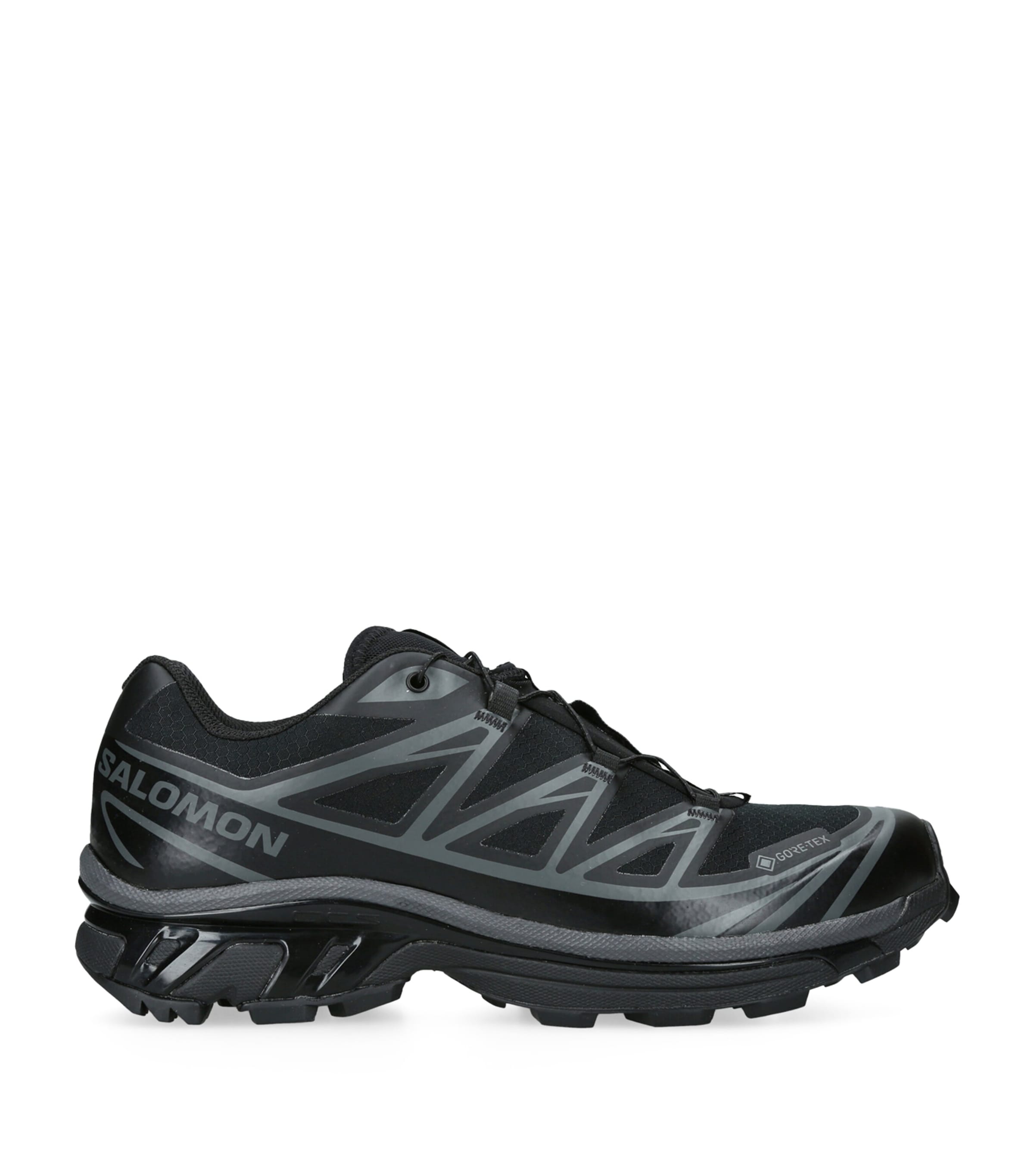 Salomon Mens XT-6 Gore-Tex Sneakers Black
