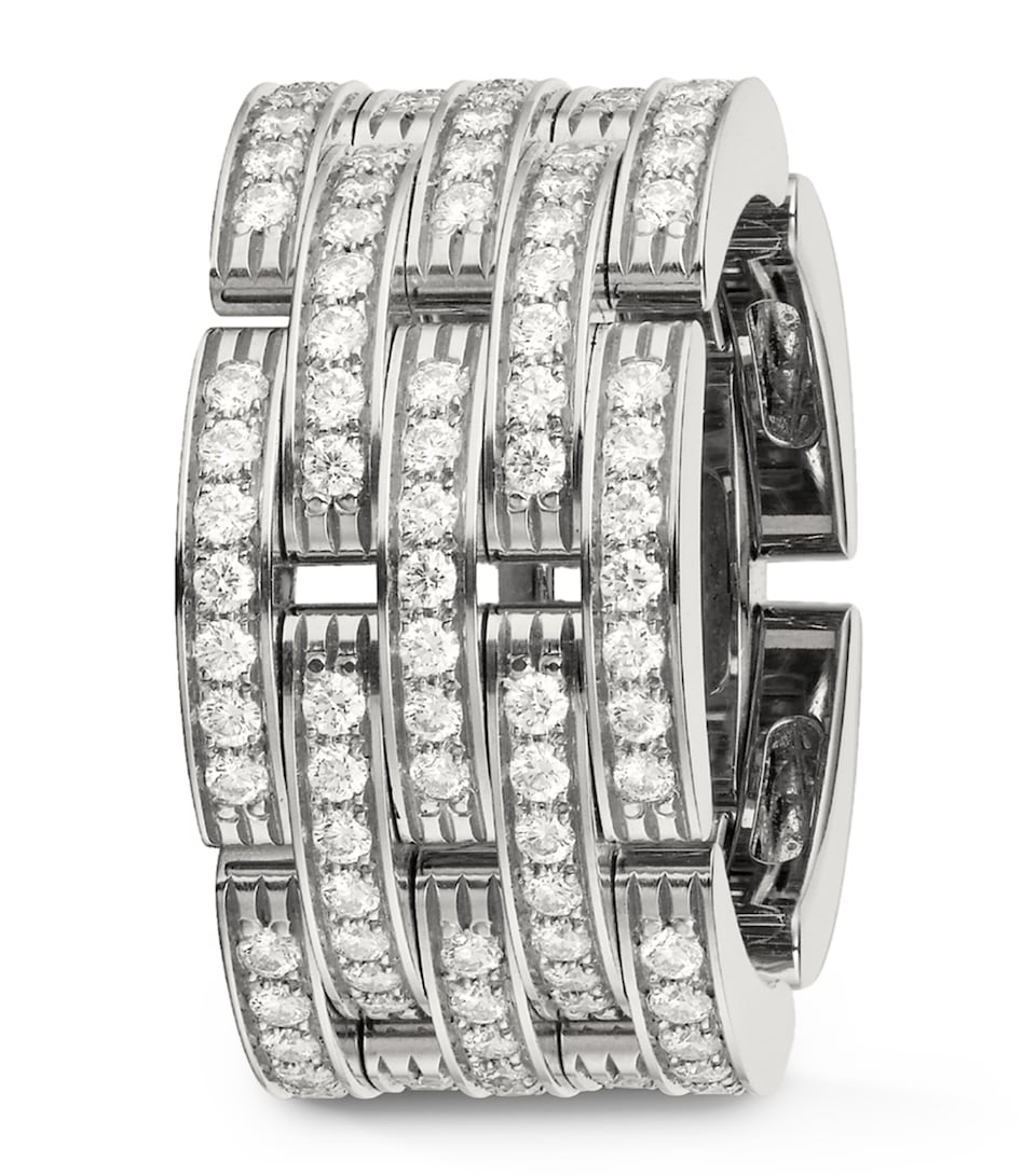 Cartier White Gold and Diamond Maillon Panthère Ring White Gold