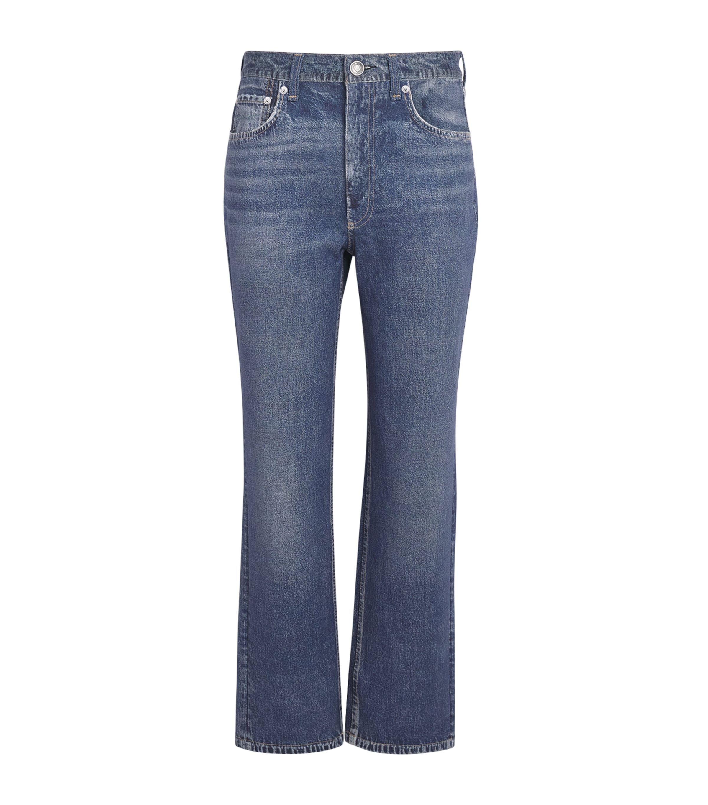 Rag & Bone Womens Miramar Harlow Straight Jeans Kimbr