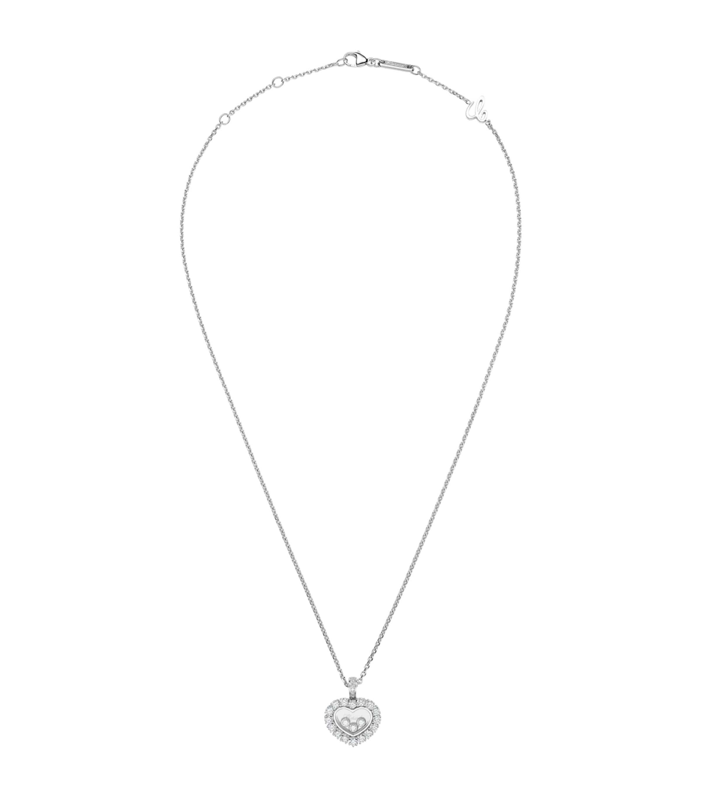White Gold and Diamond Happy Diamonds Icons Joaillerie Pendant Necklace