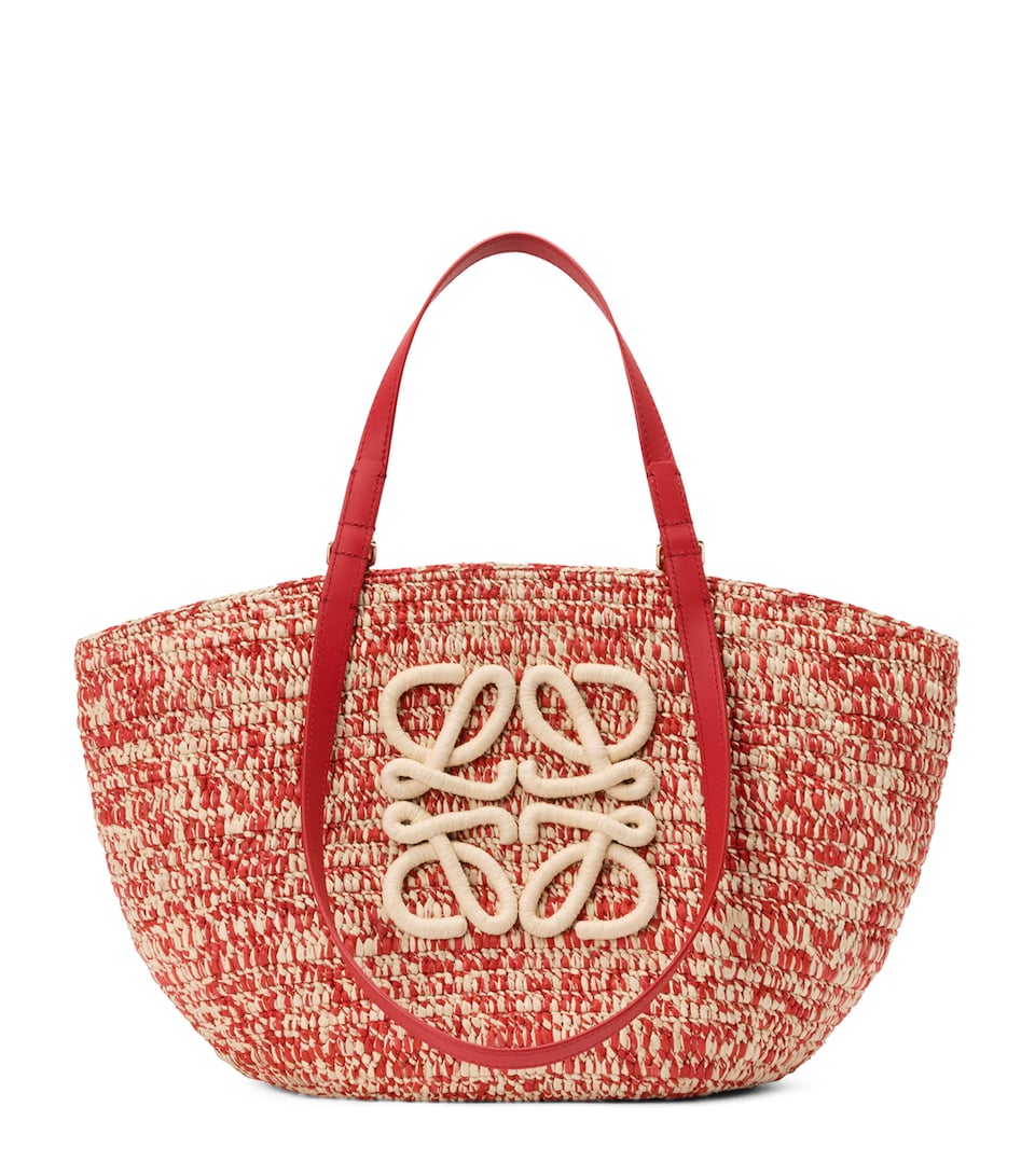 LOEWE x Paula’s Ibiza Medium Eclipse Basket Bag Red
