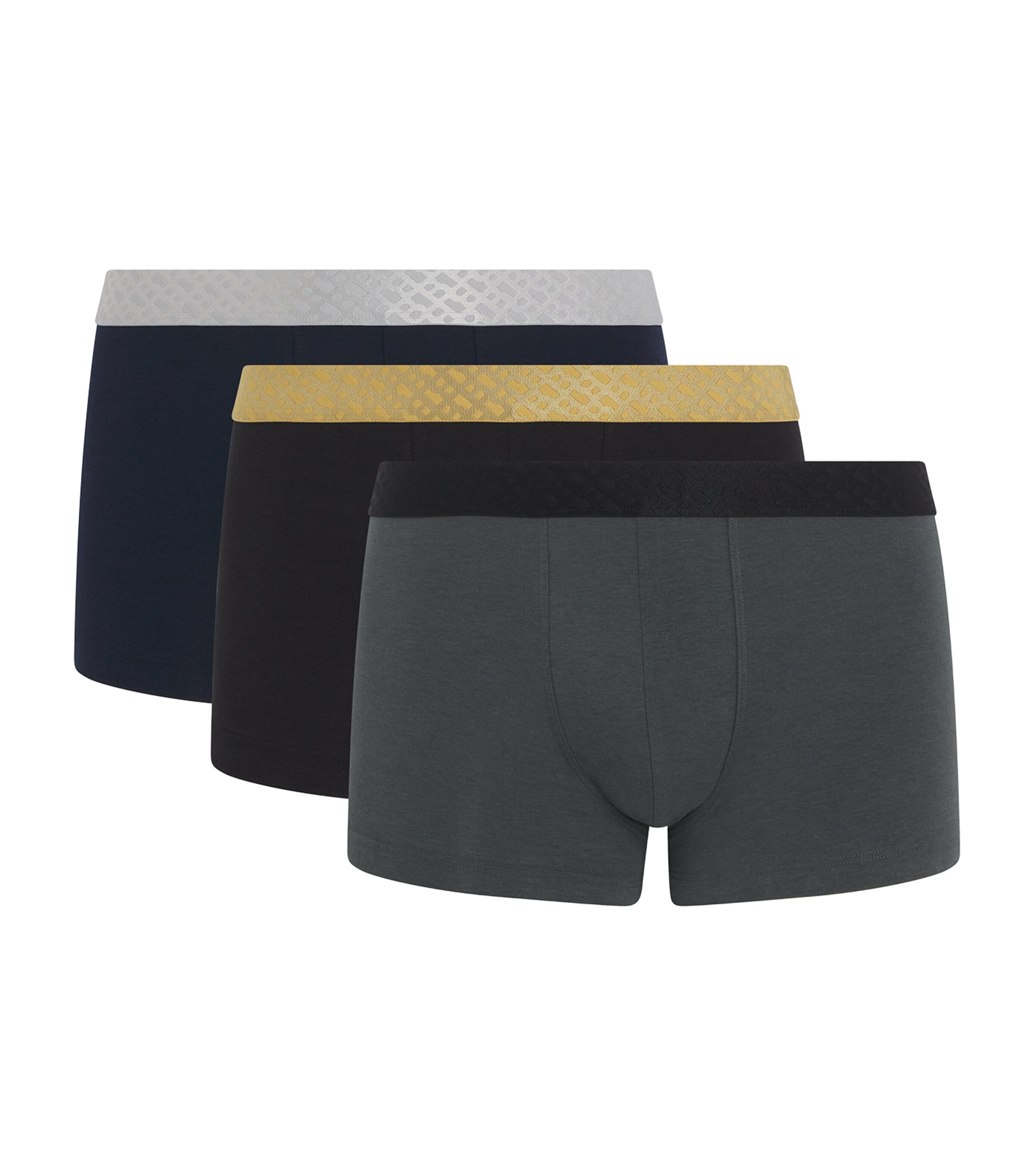 Metallic Waistband Trunks (Pack of 3)