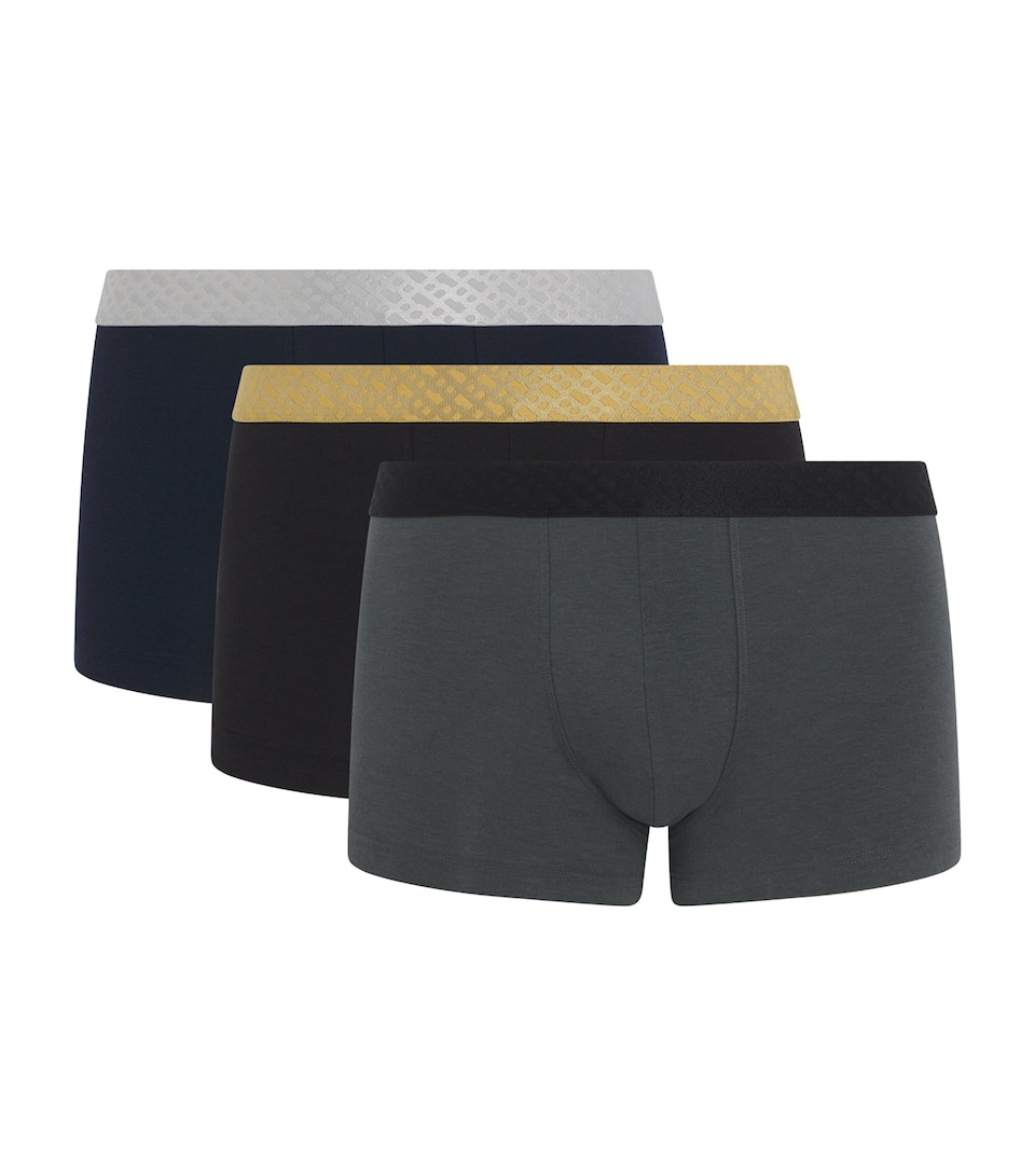 Metallic Waistband Trunks (Pack of 3)