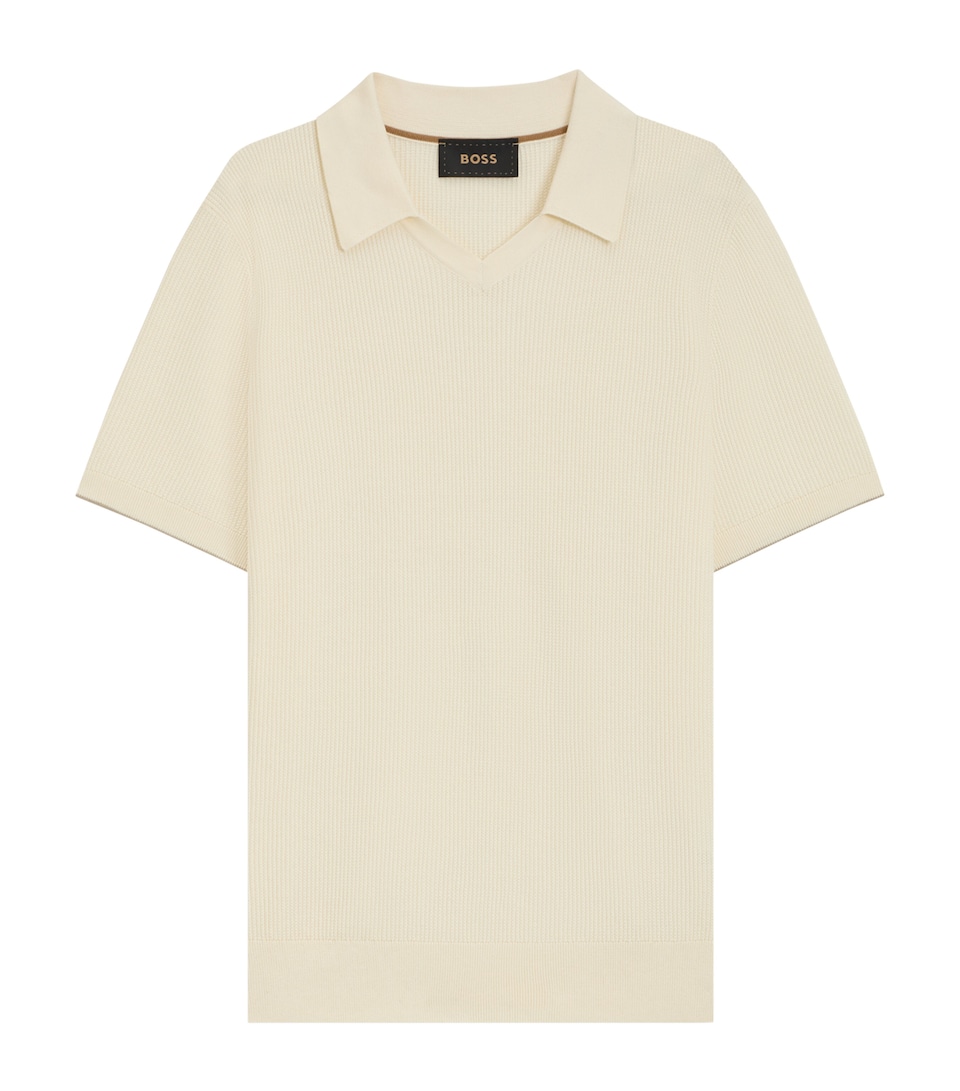 Silk-Cotton Polo Shirt