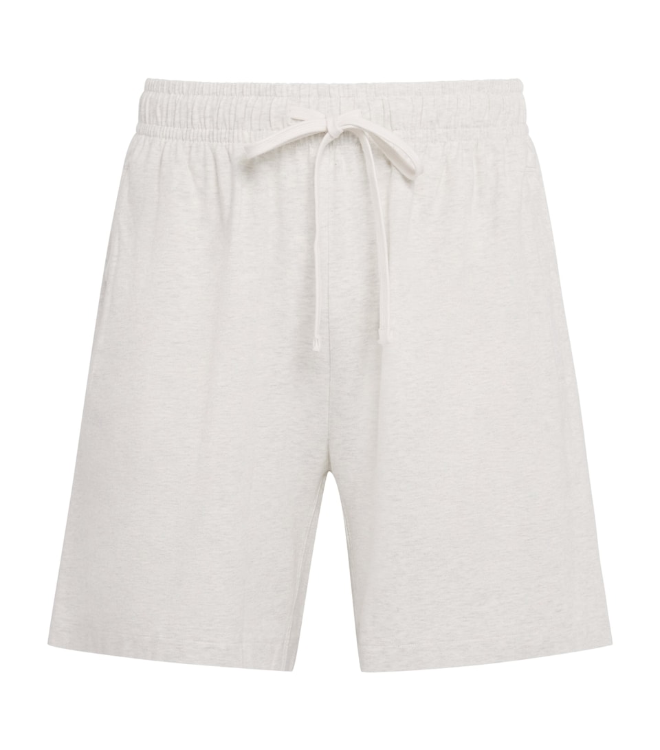 Skims Mens Cotton Relaxed Shorts Chalk Heather