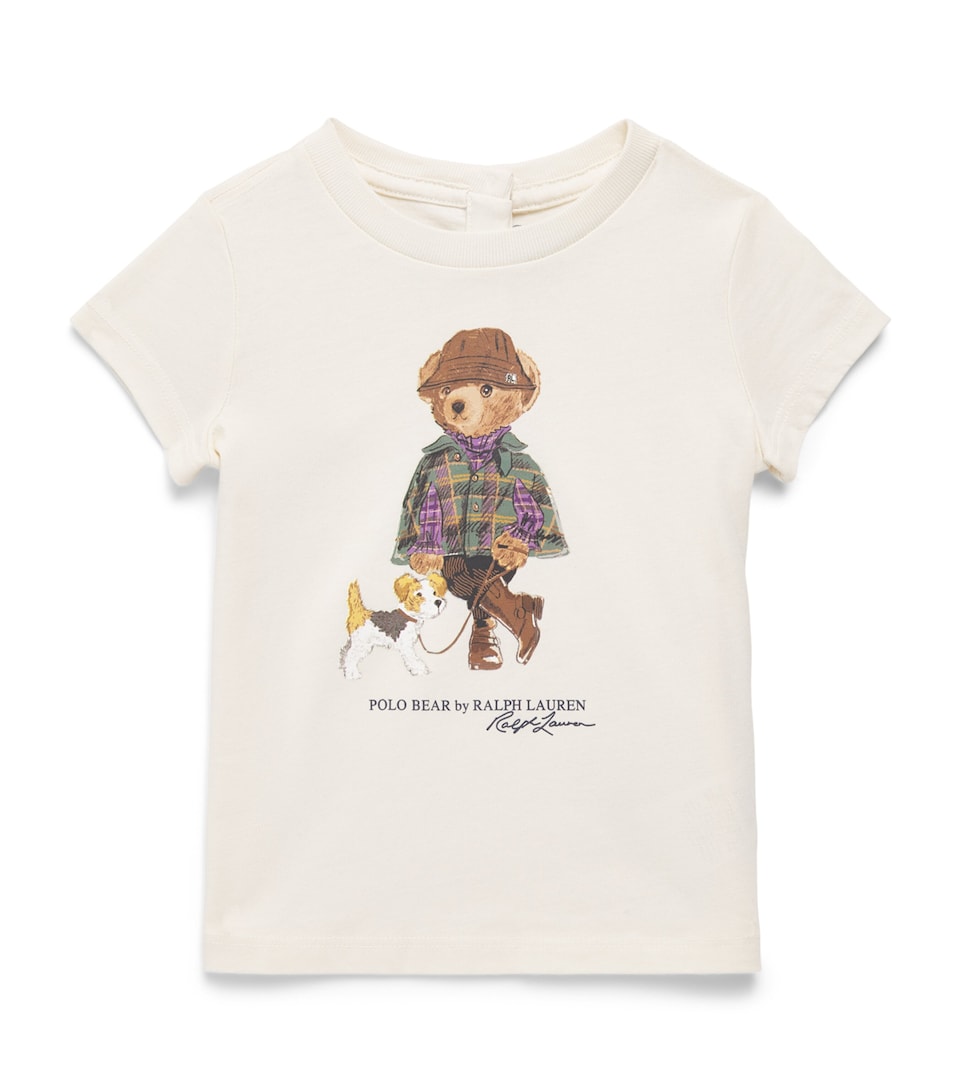 Ralph Lauren Kids Cotton Polo Bear T-Shirt (3-24 Months) Estate Cream