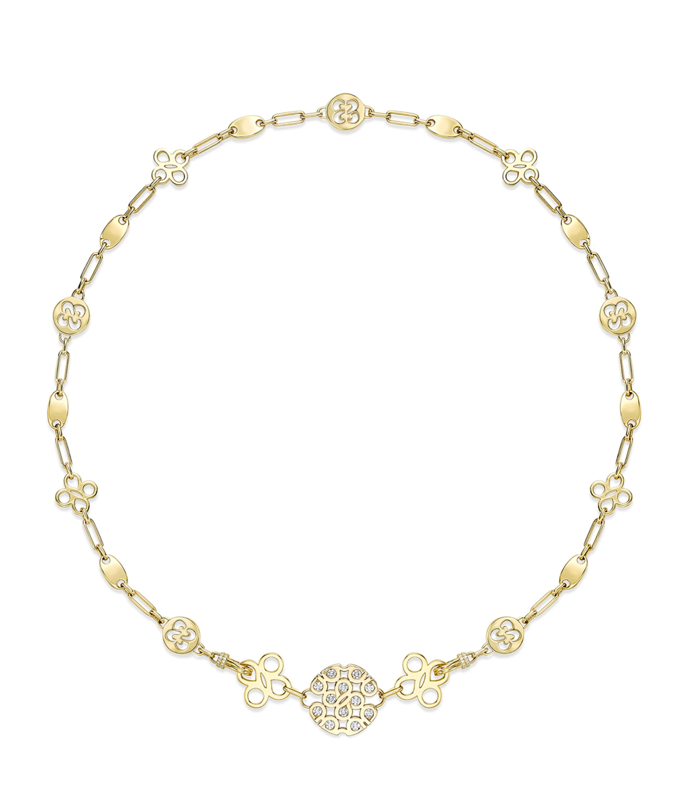 Boodles Yellow Gold and Diamond Be Bold Bracelet Yellow Gold
