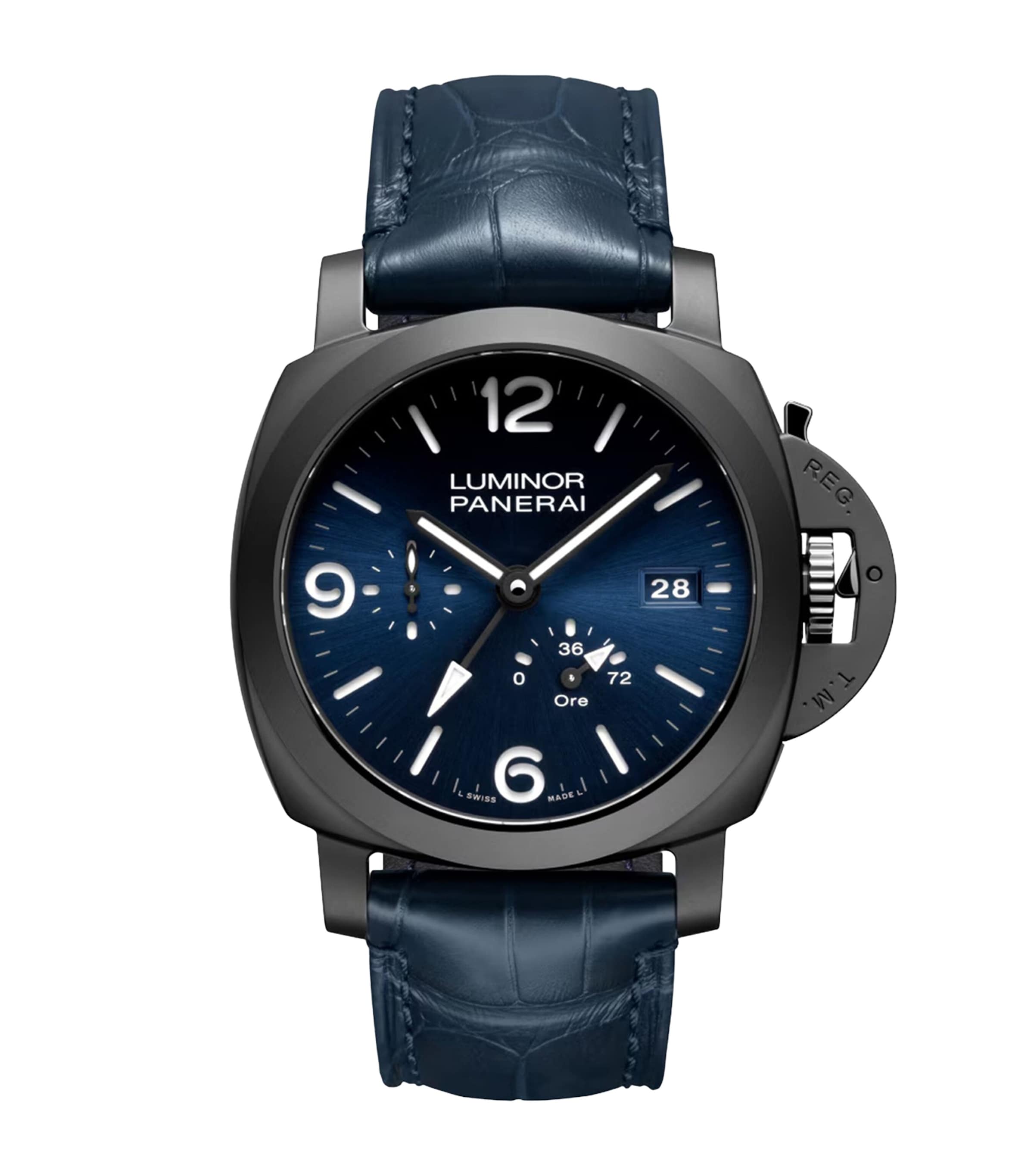 Panerai Ceramic Luminor GMT Power Reserve Watch 44mm Dark Blue