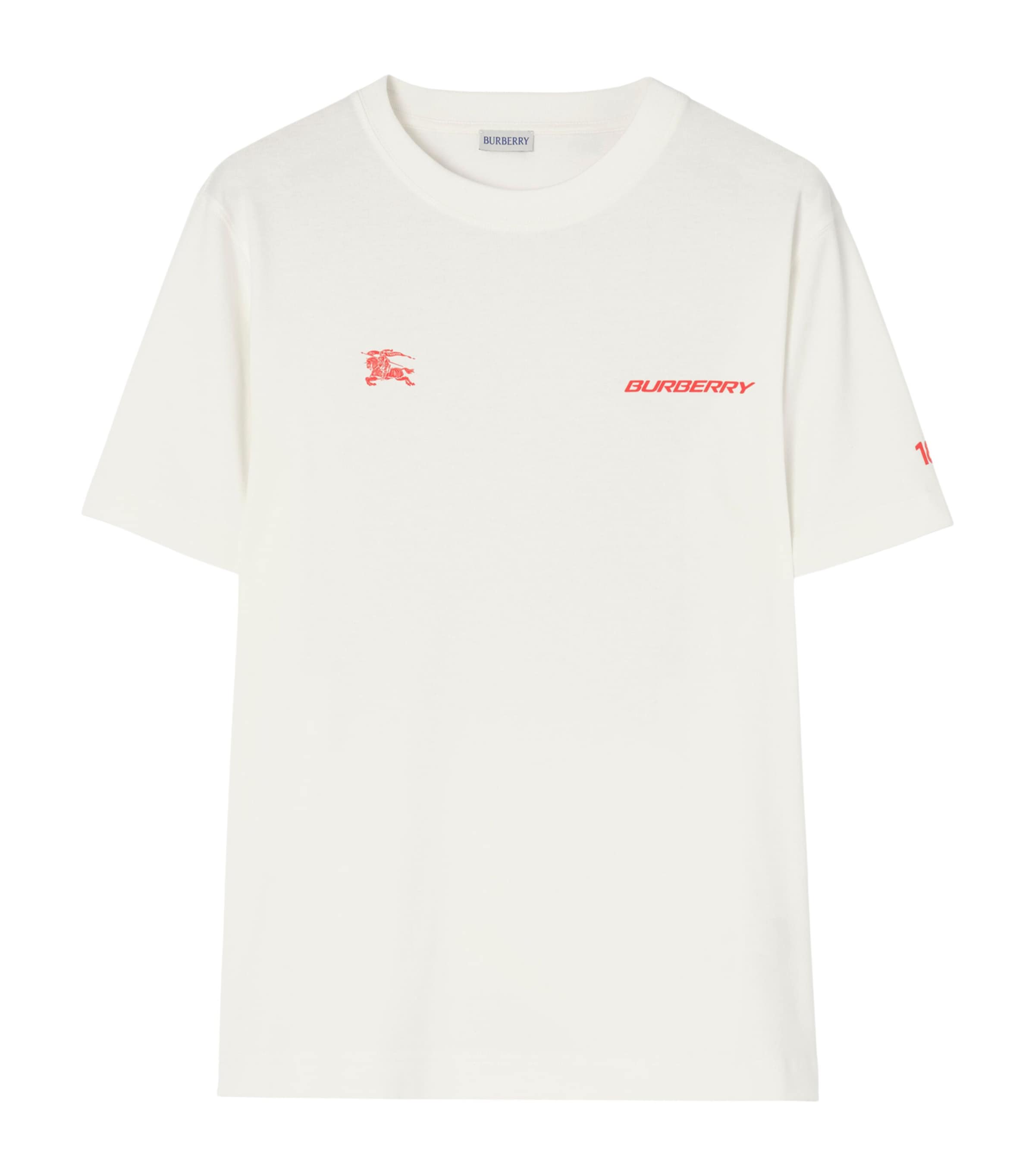 Burberry Mens Cotton London Map T-Shirt Chalk