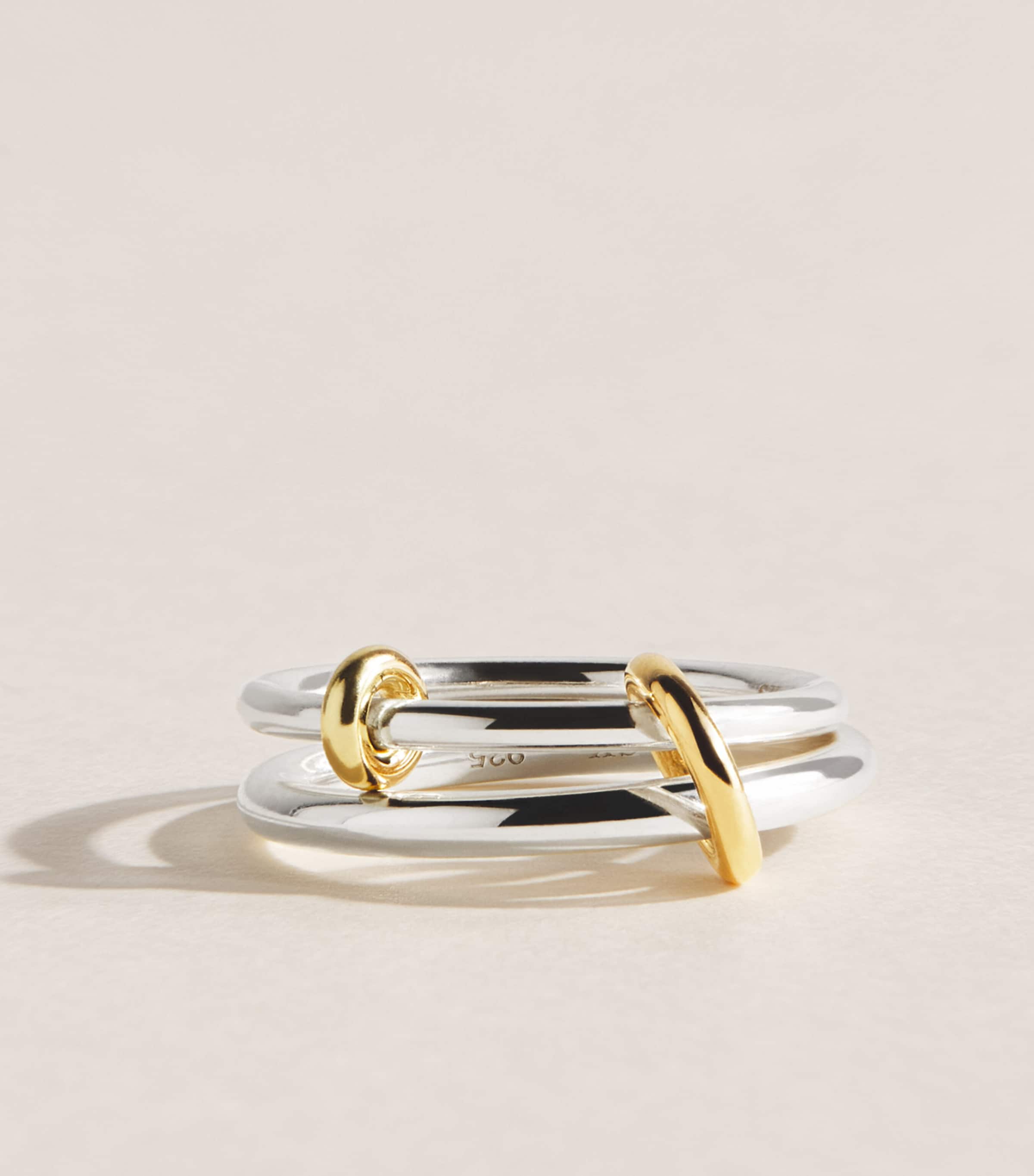 Spinelli Kilcollin Sterling Silver and Yellow Gold Virgo Ring Sterling Silver