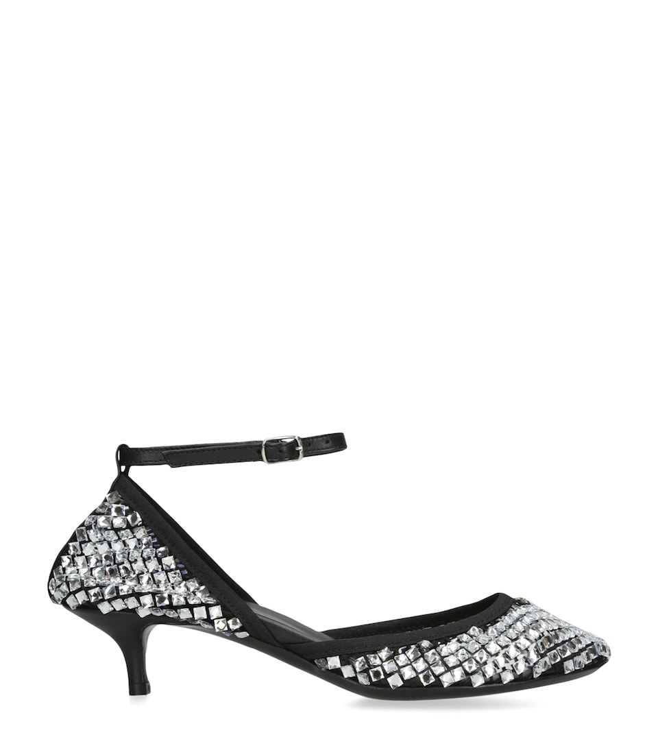 Embellished Minette Mary Jane Heeled Sandals 75