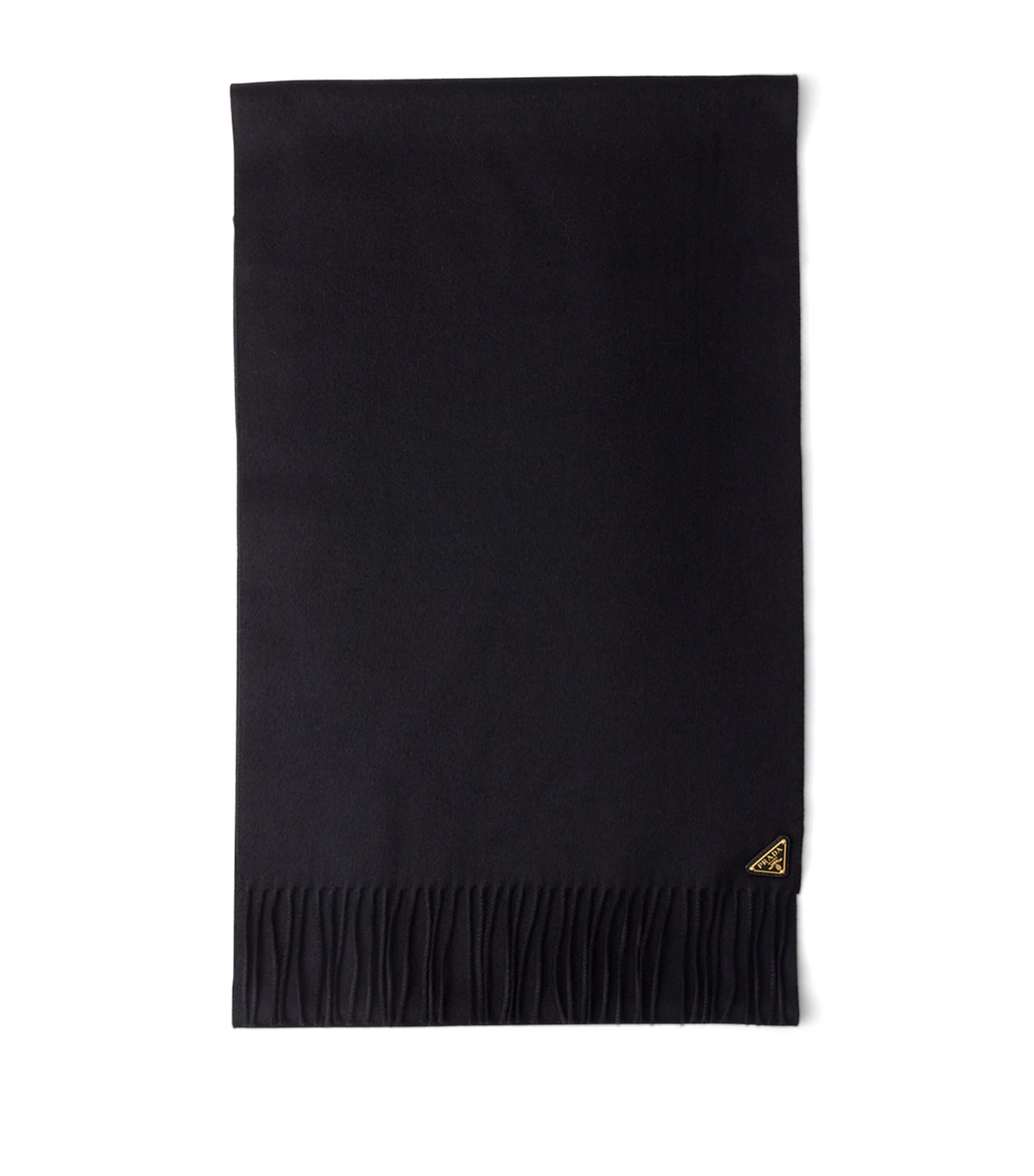 Silk-Cashmere Logo Scarf