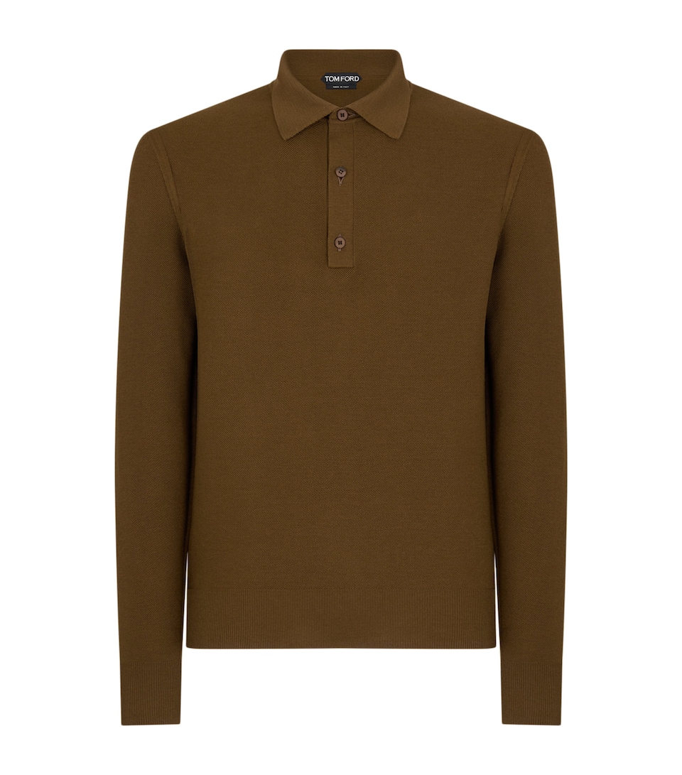 Silk-Cotton Polo Shirt