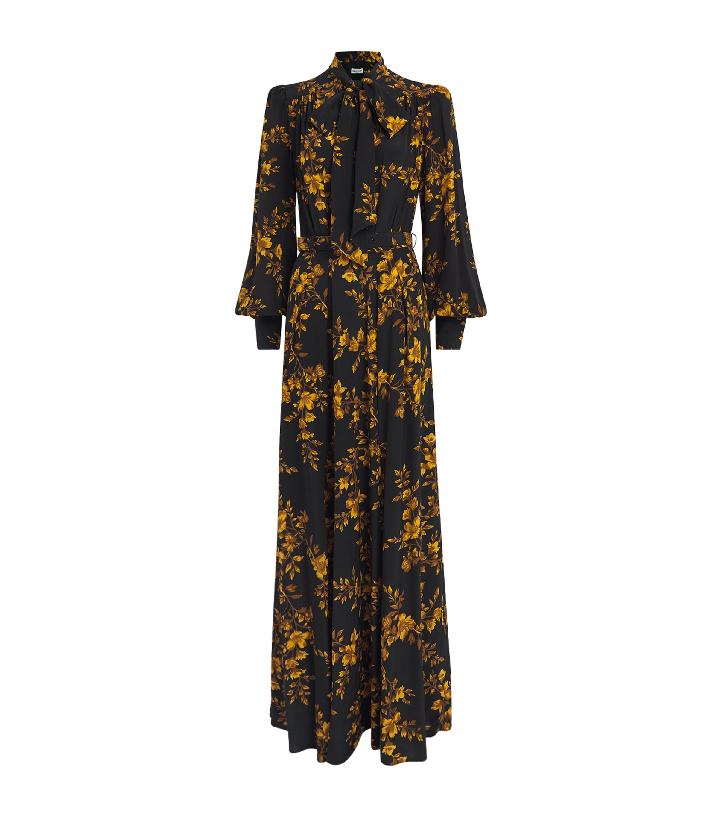 Rebecca Vallance Womens Silk Maxi Dress Gilded Floral