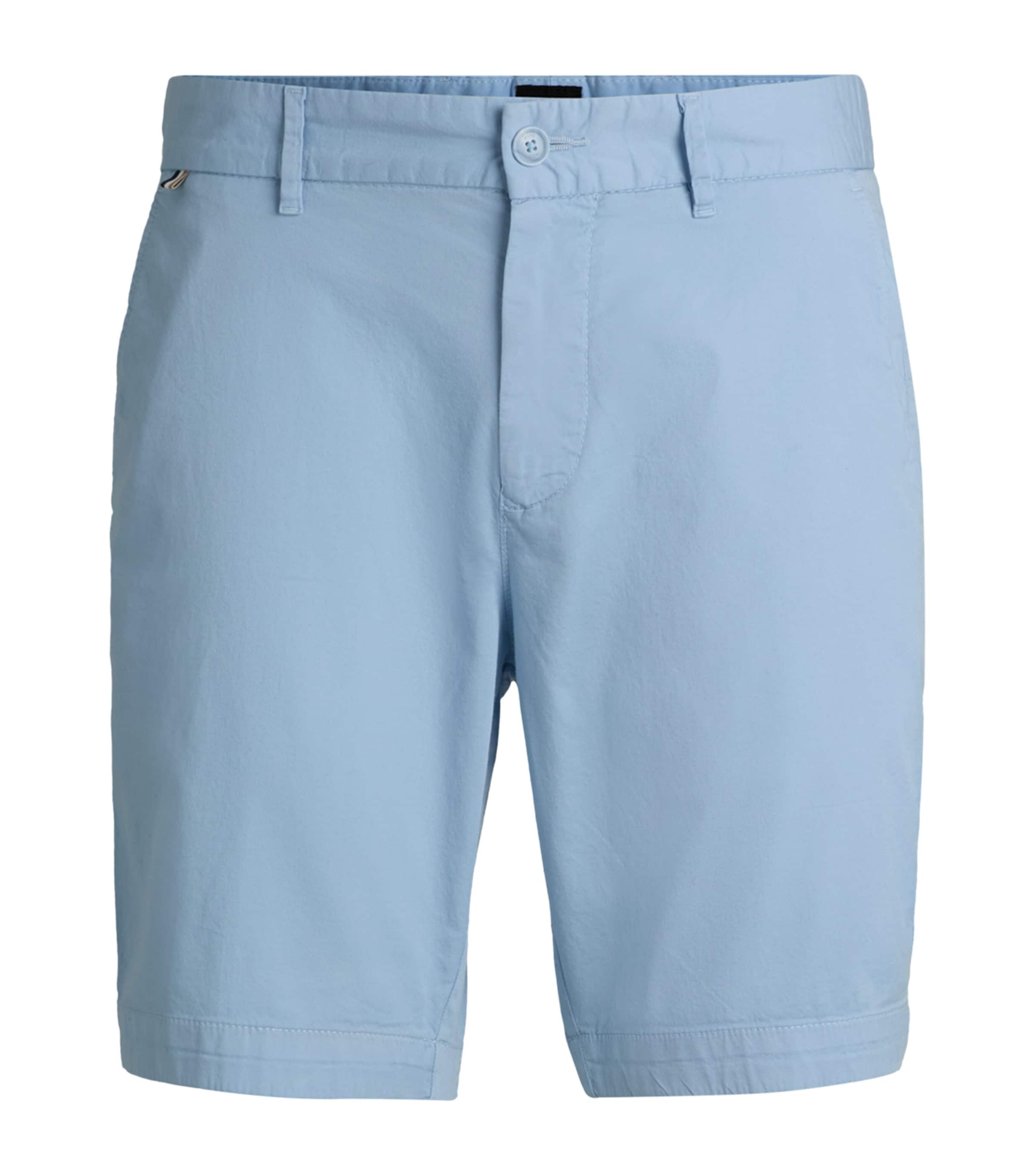 Stretch-Cotton Slim Shorts
