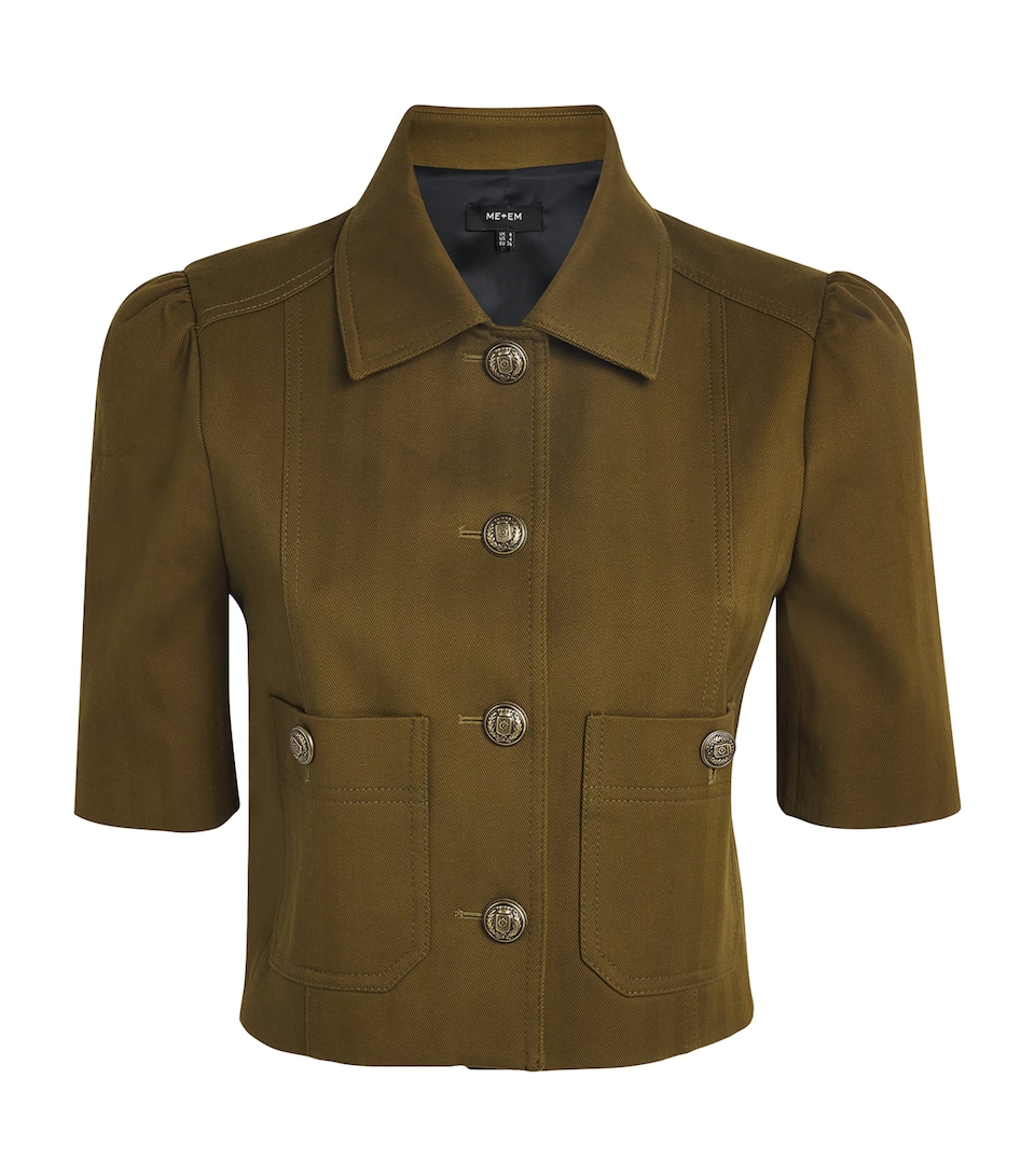 Stretch-Organic Cotton Herringbone Jacket