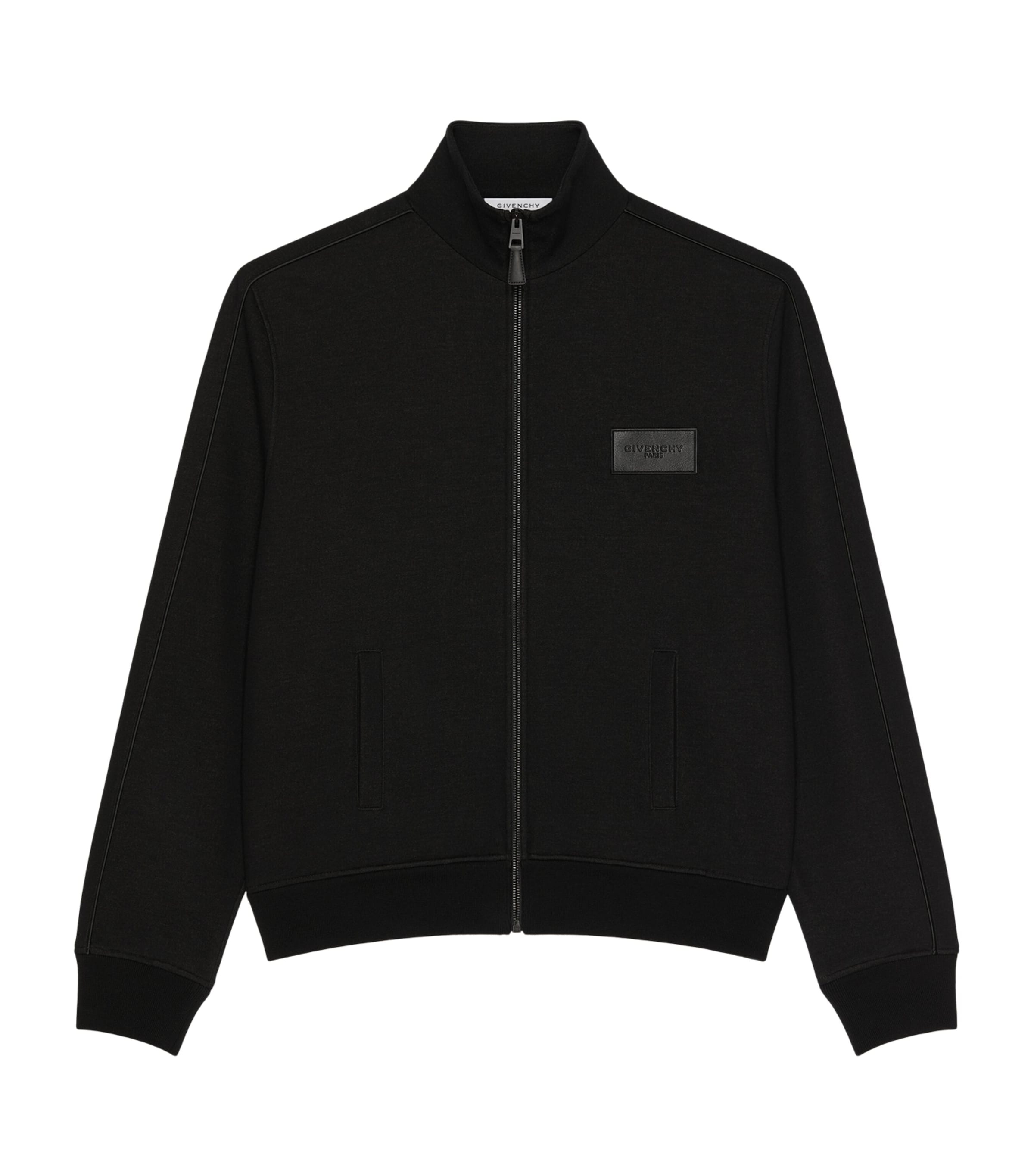 Givenchy Mens Jersey Funnel-Neck Bomber Jacket