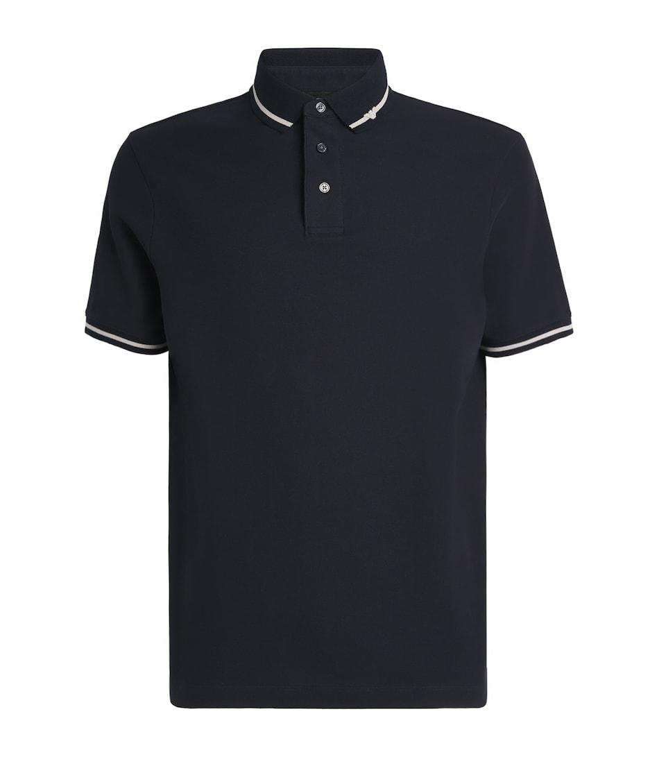 Cotton Piqué Eagle Polo Shirt