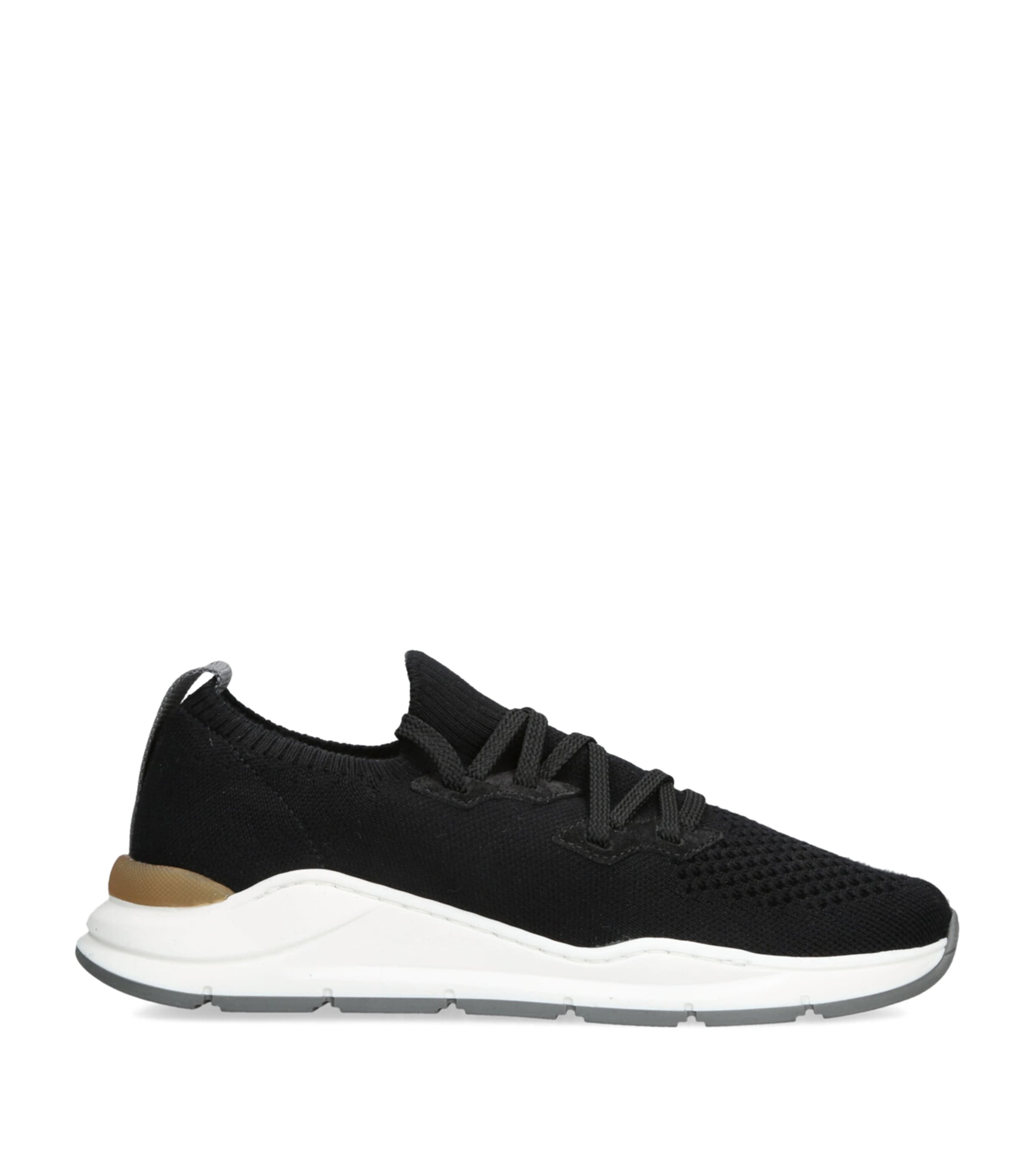 Brunello Cucinelli Kids Knitted Sneakers Black