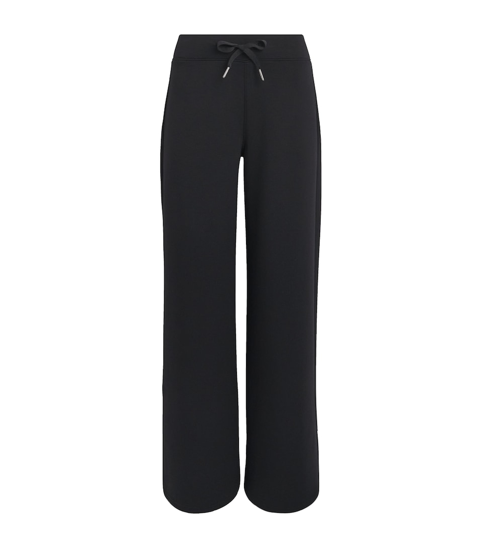 SPANX Womens SPANX AirEssentials Wide-Leg Sweatpants Very Black