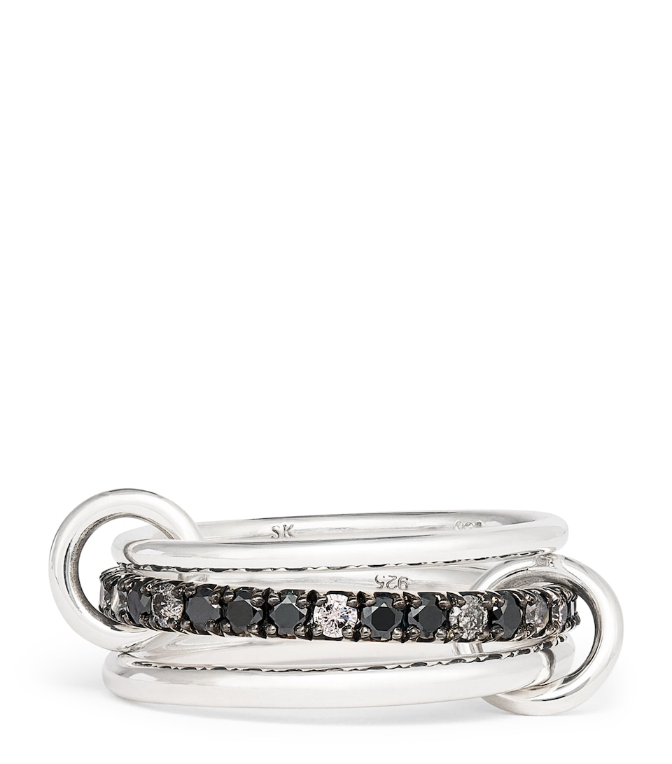 Sterling Silver and Diamond Ring