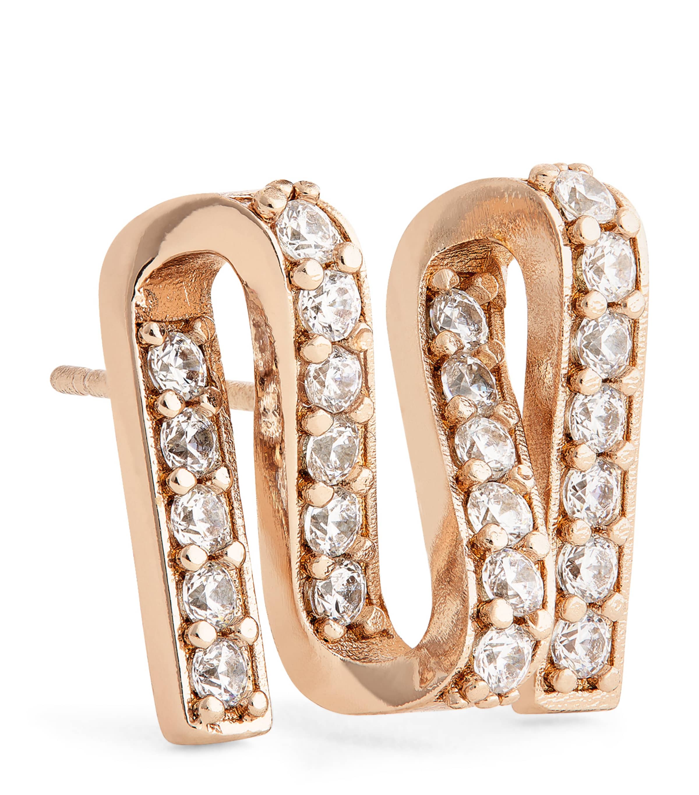 Embellished 'M' Brooch