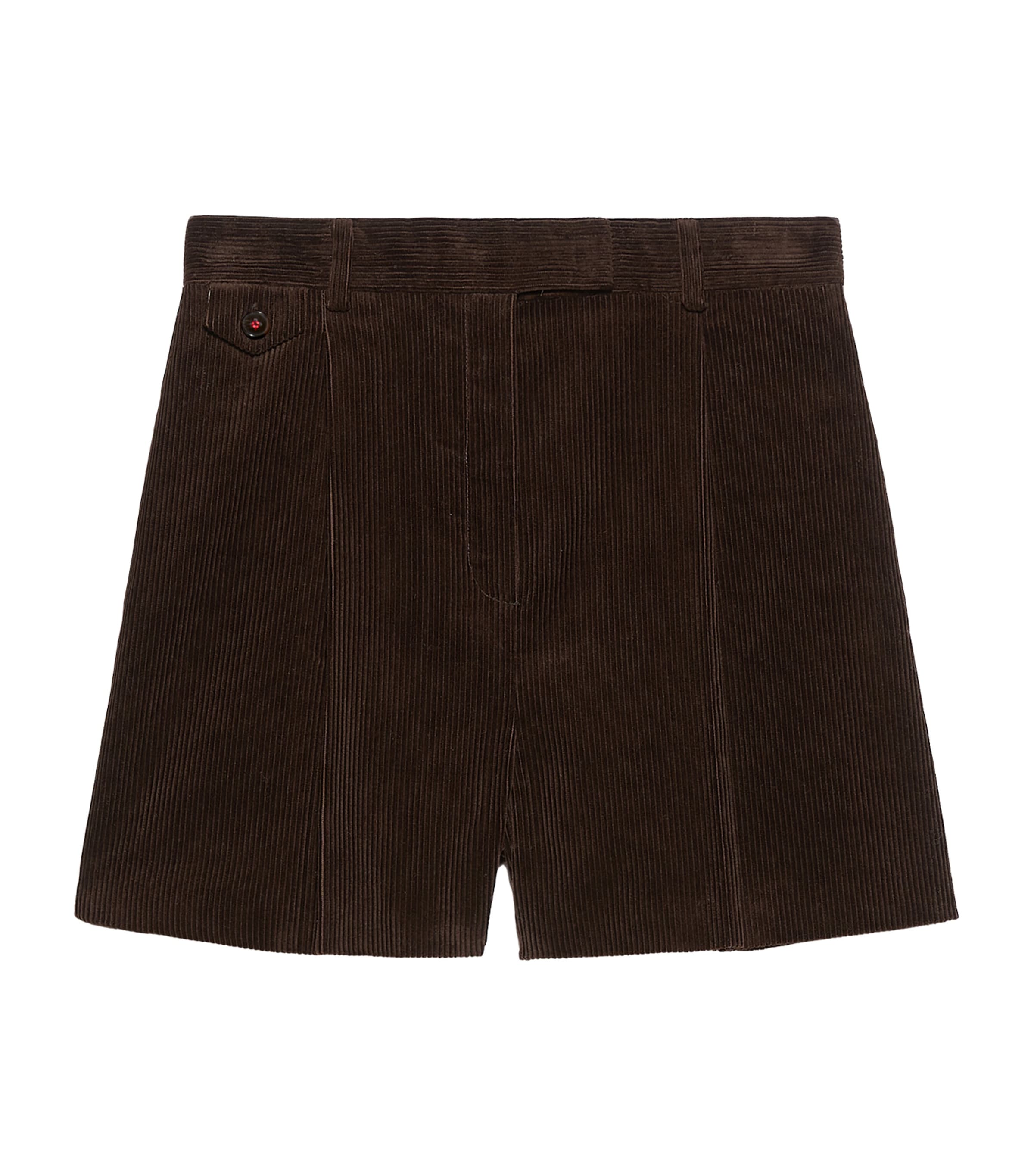 MAX&Co. Womens Corduroy Shorts Dark Brown
