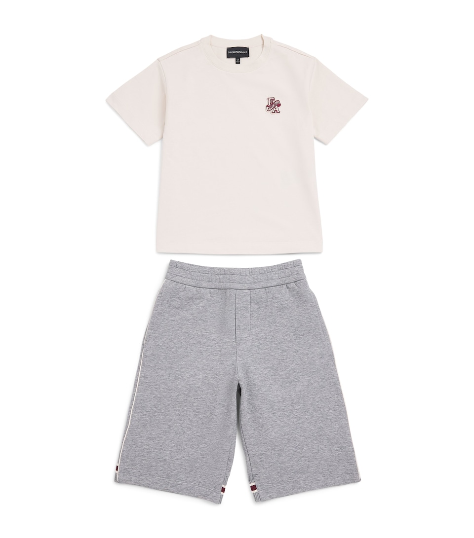 Emporio Armani Kids Logo Patch T-Shirt and Sweatpants (4-16 Years) G W