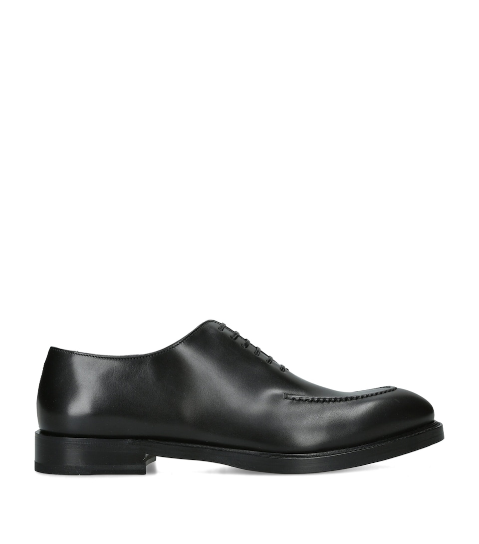 Salvatore Ferragamo Leather Salerno Oxford Shoes Black