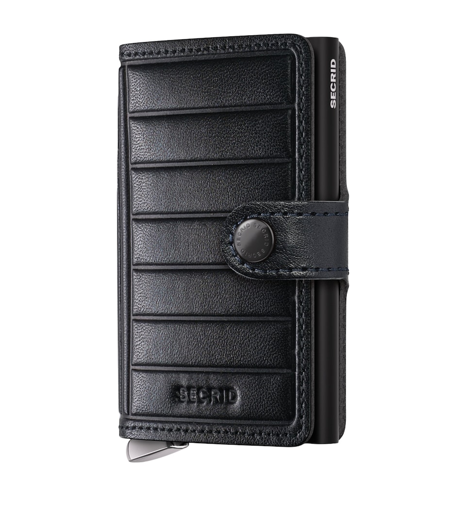 Leather Embossed Lines Miniwallet