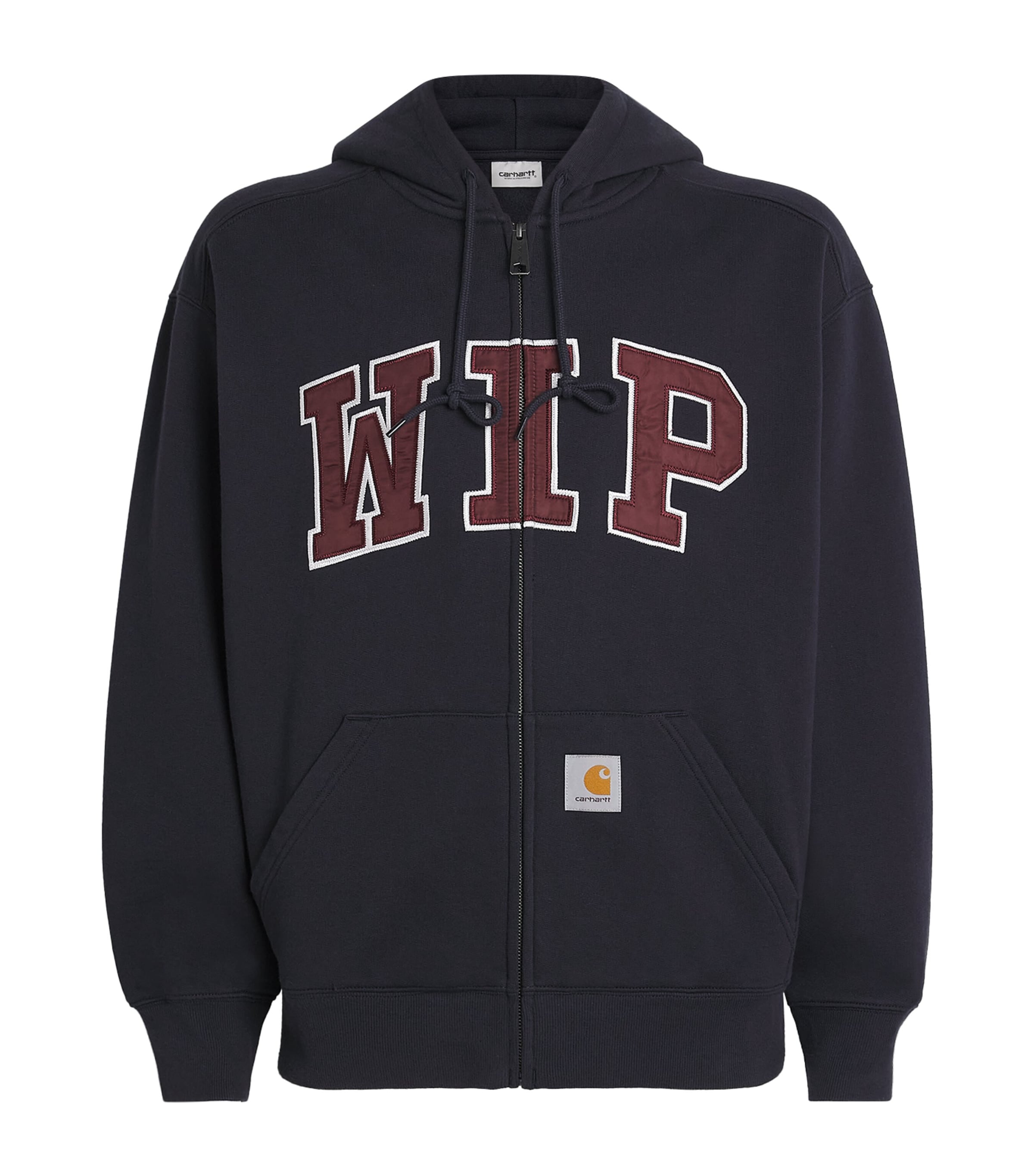 Carhartt WIP Mens Cotton WIP Zip-UP Hoodie Dark Navy