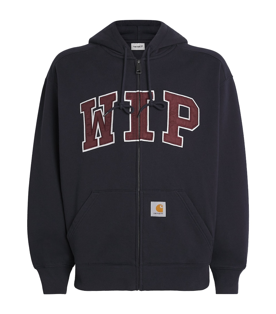 Carhartt WIP Mens Cotton WIP Zip-UP Hoodie Dark Navy