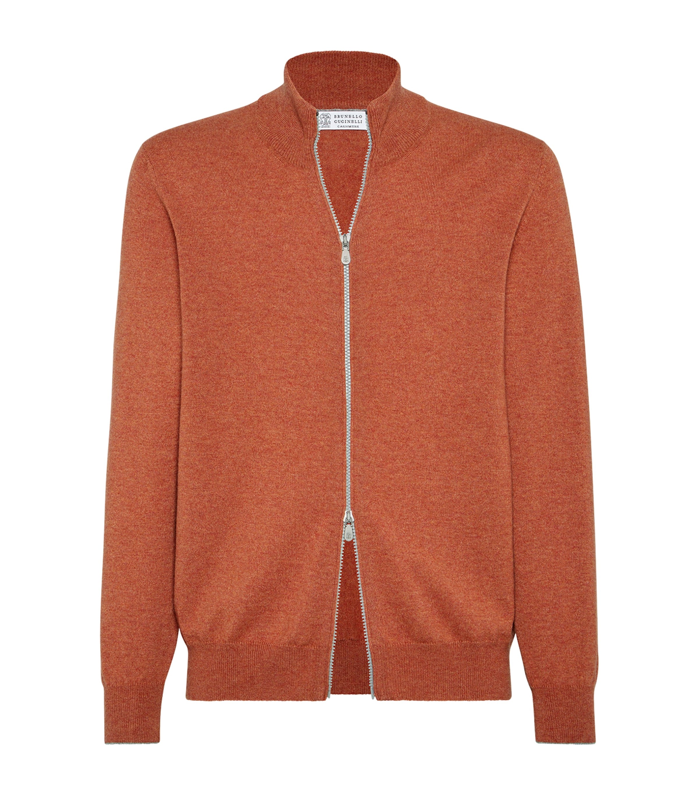 Cashmere Zip-Up Cardigan