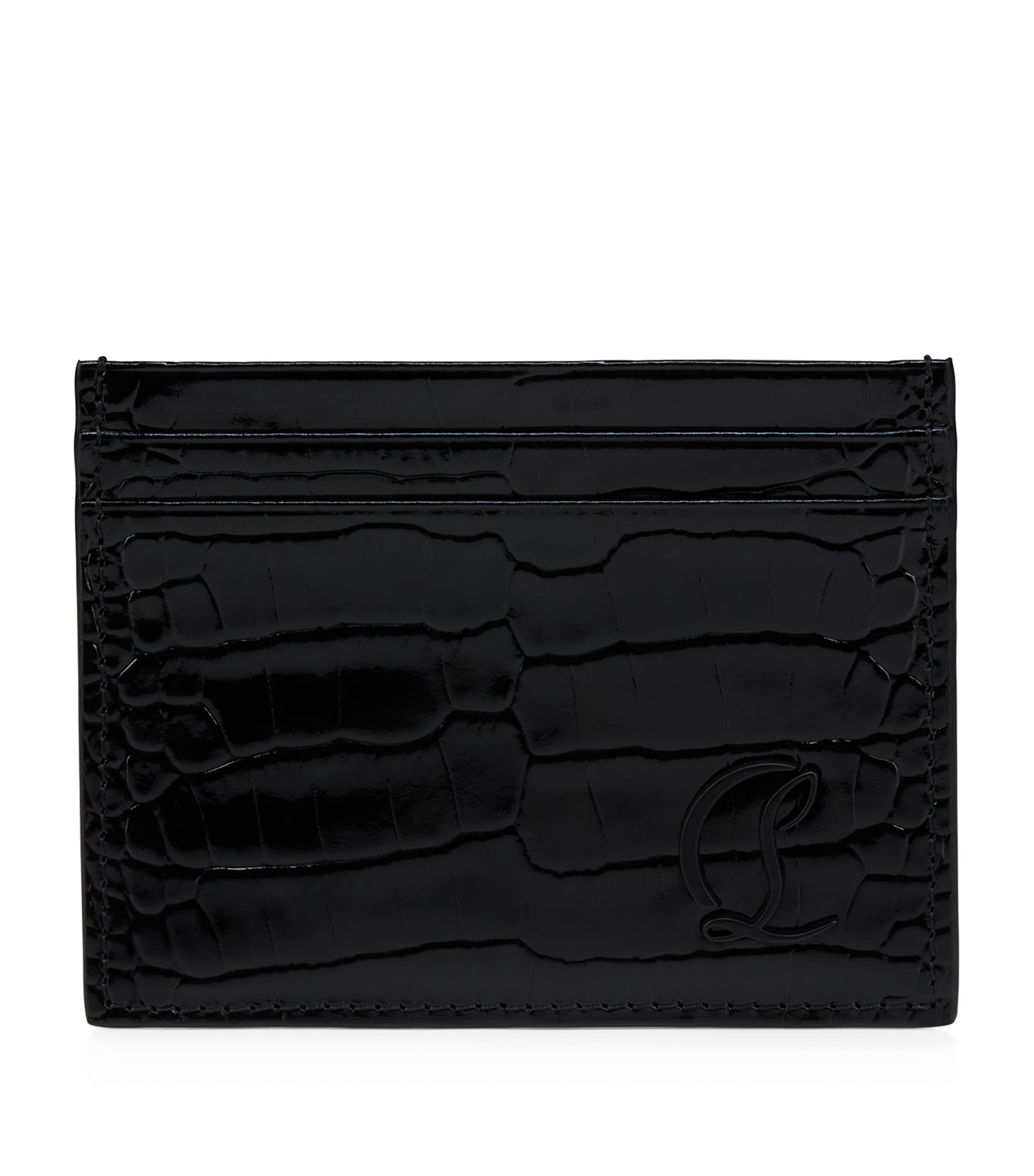 Mooncrest Crocodile-Embossed Card Holder