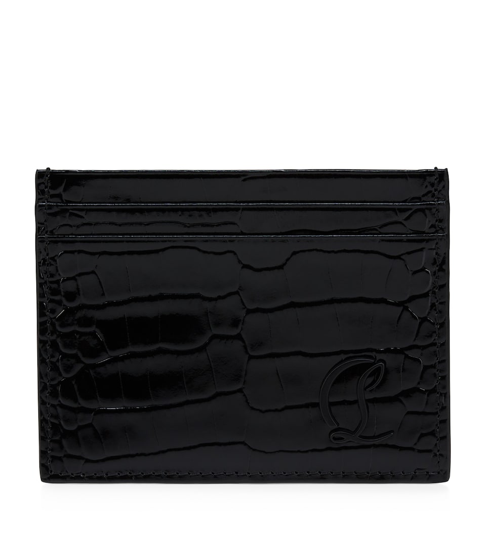 Mooncrest Crocodile-Embossed Card Holder