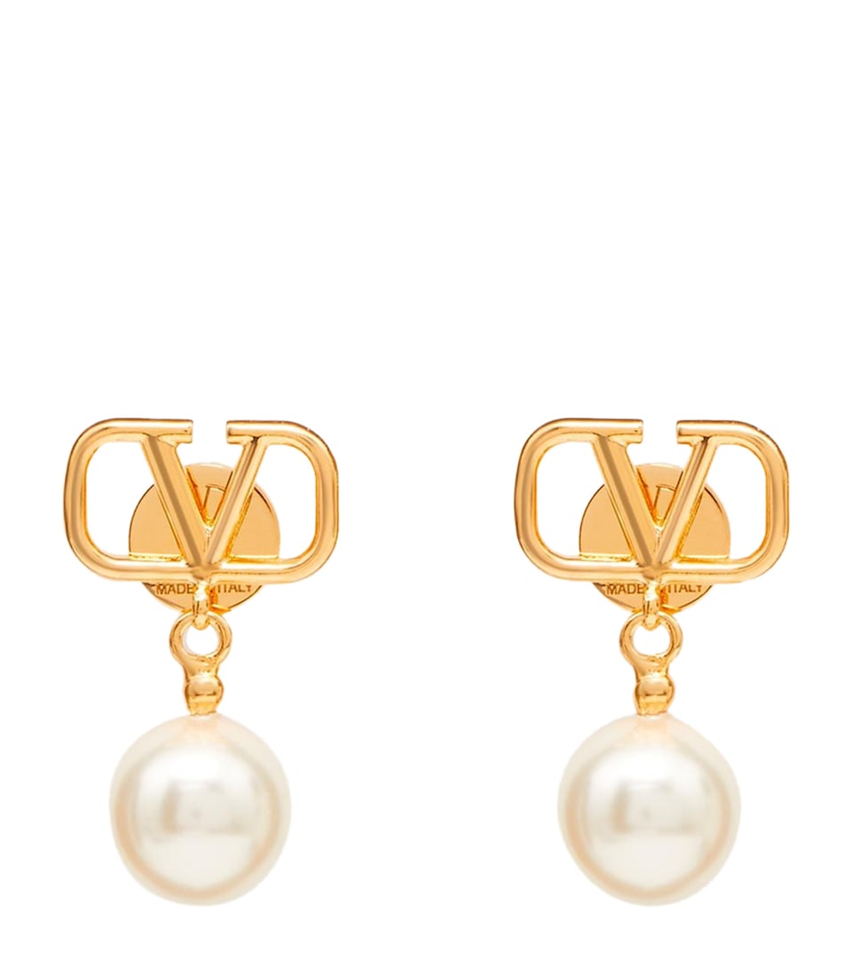 Swarovski Pearl VLOGO Earrings