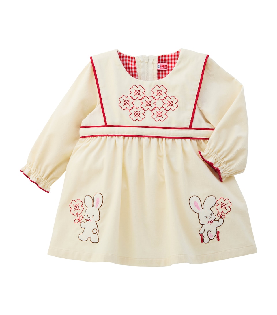 Miki House Corduroy Embroidered Dress (12 Months-7 Years)