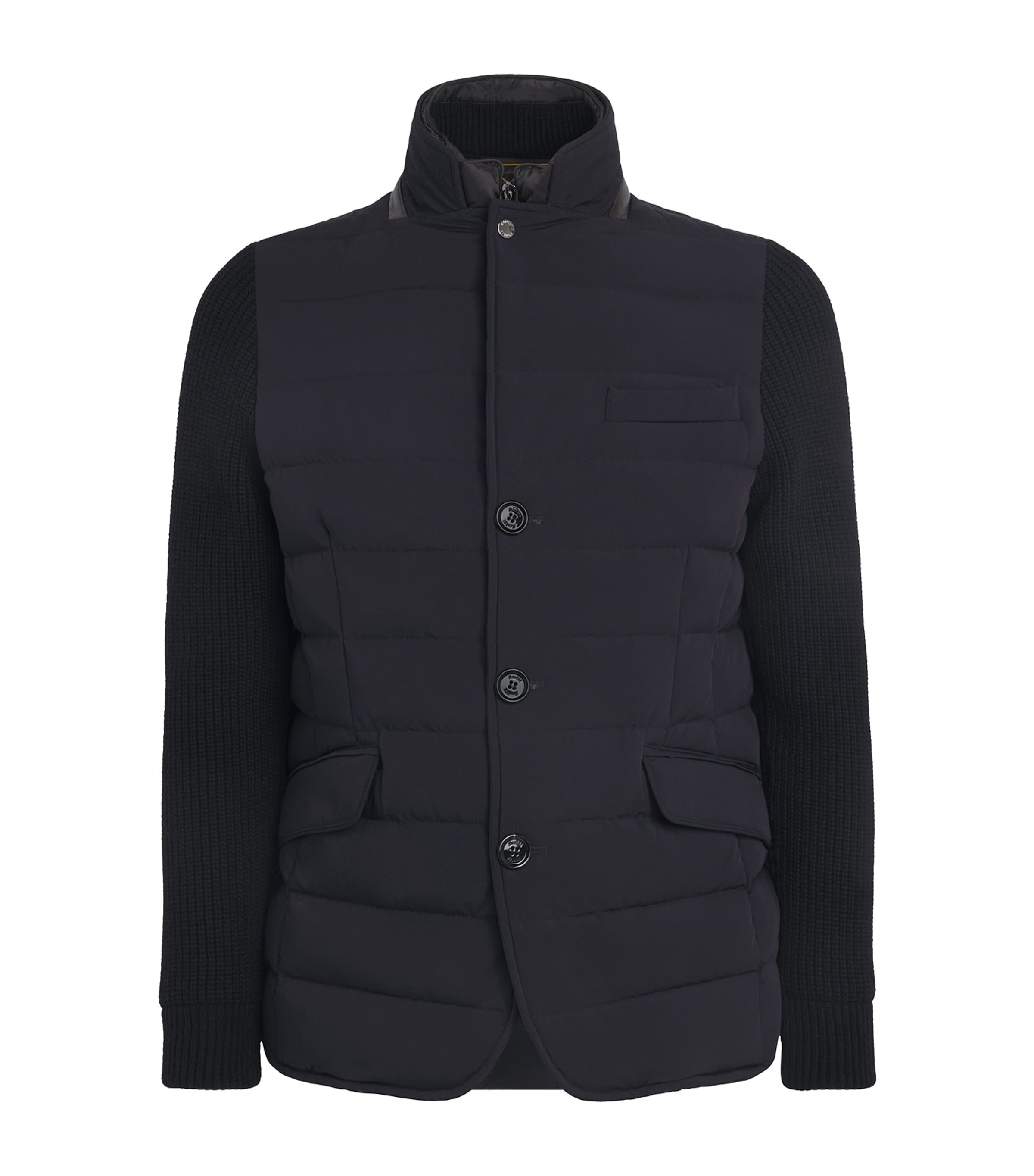 Moorer Mens Hybrid Rogers Jacket Dark Blu