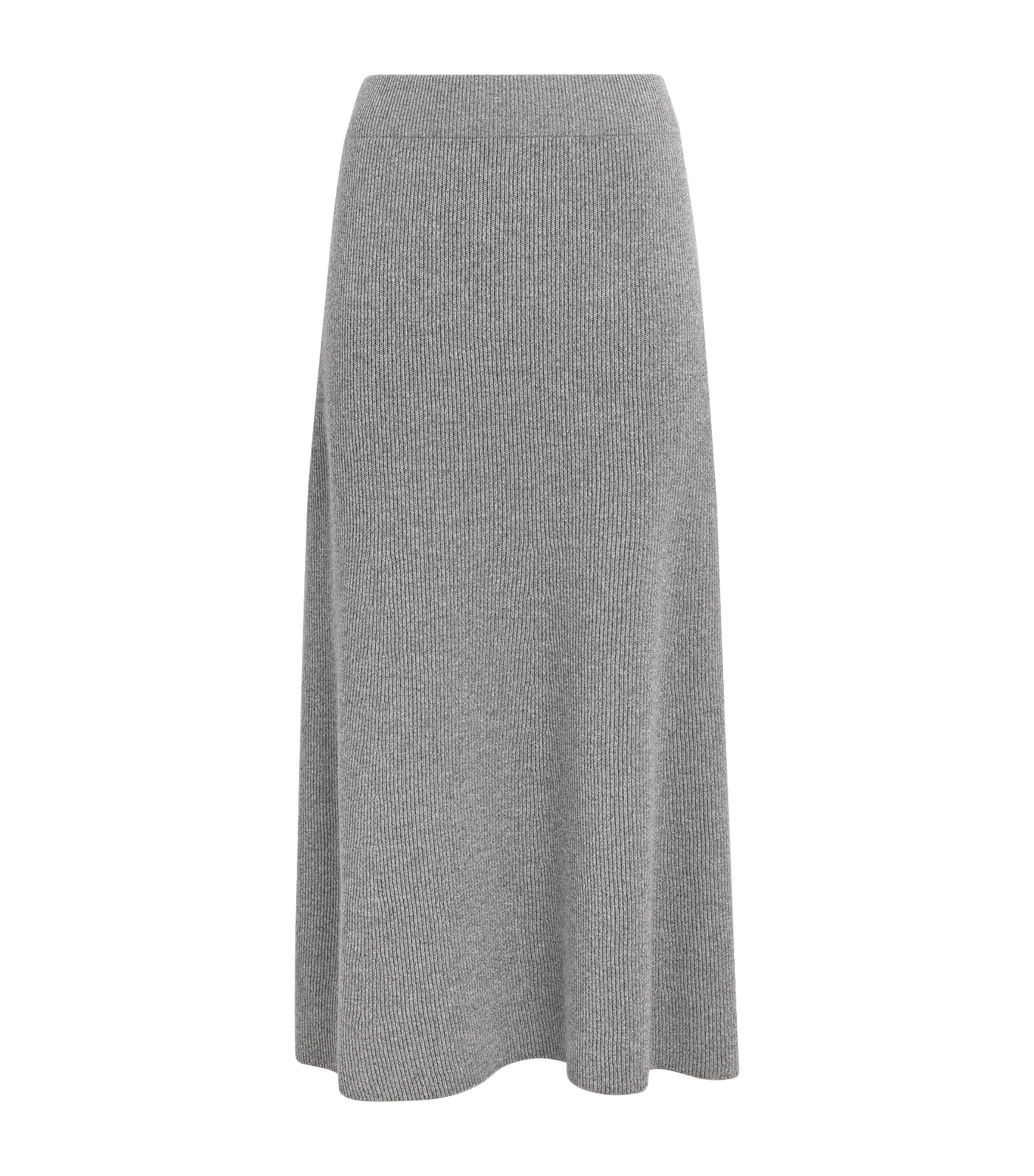 Merino Wool-Blend Midi Skirt