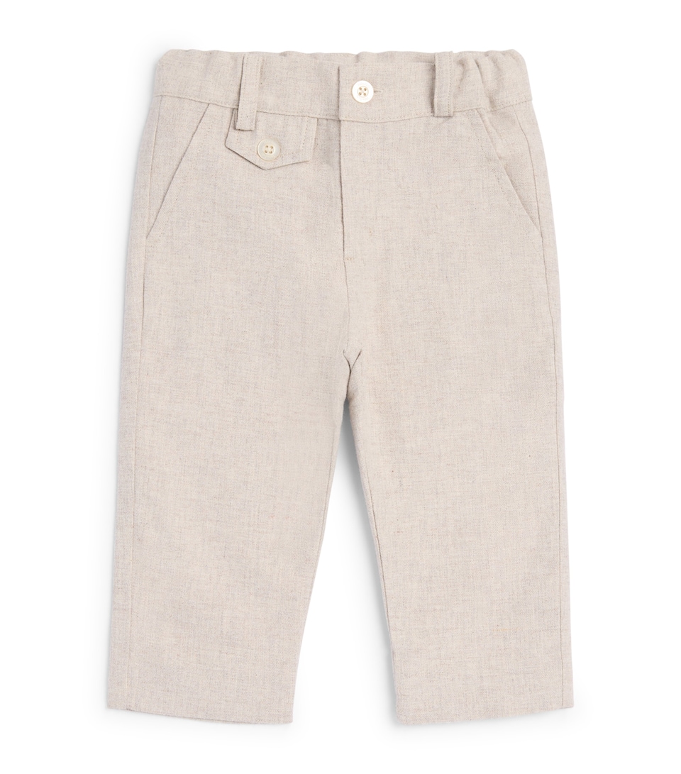 Patachou Straight Trousers (3 Months-4 Years) Beige Melange