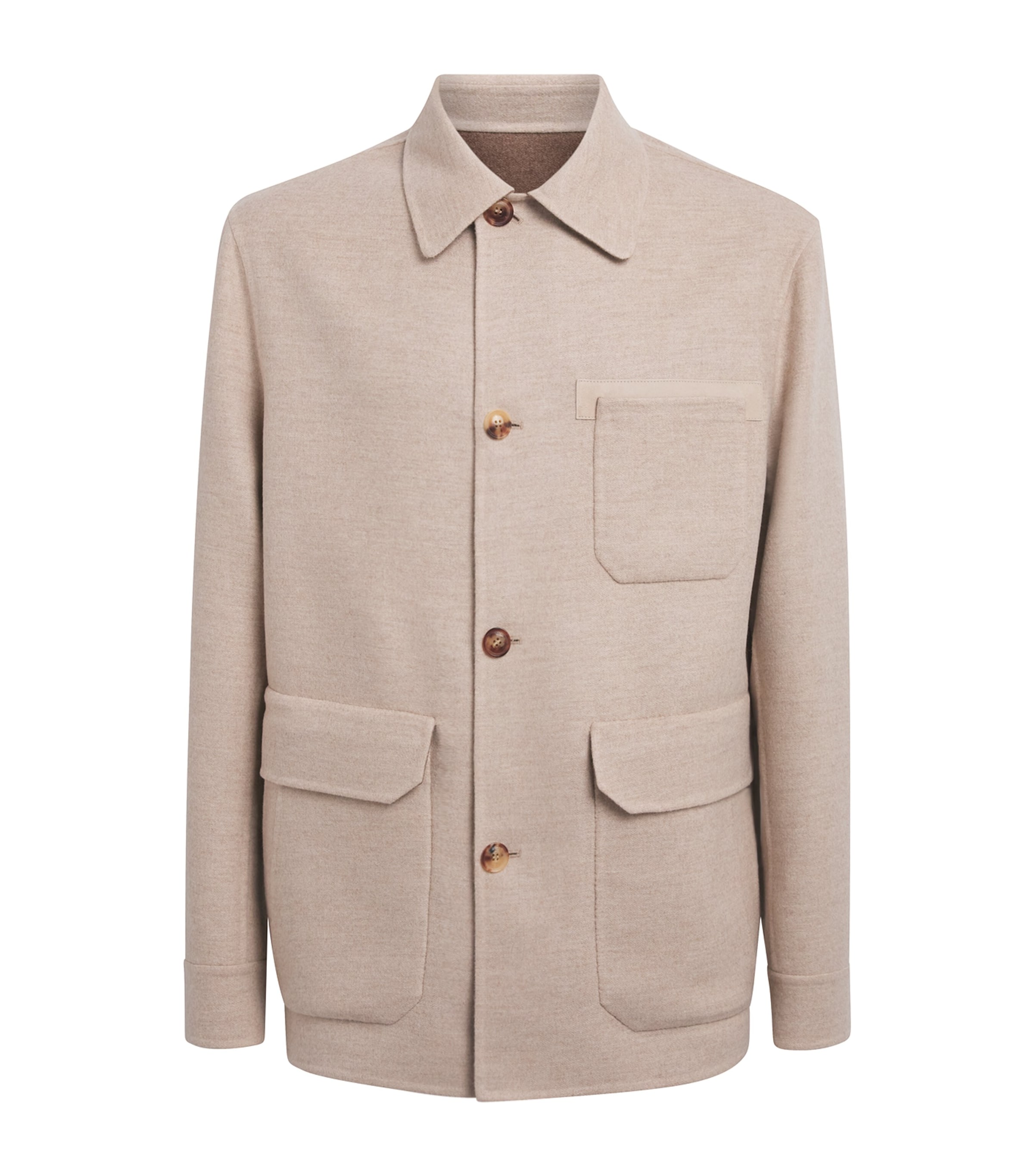 Brett Johnson Mens Cashmere Double-Chore Shacket Selosse