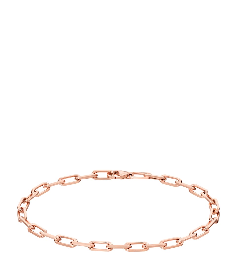 Small Rose Gold Santos de Cartier Chain Bracelet