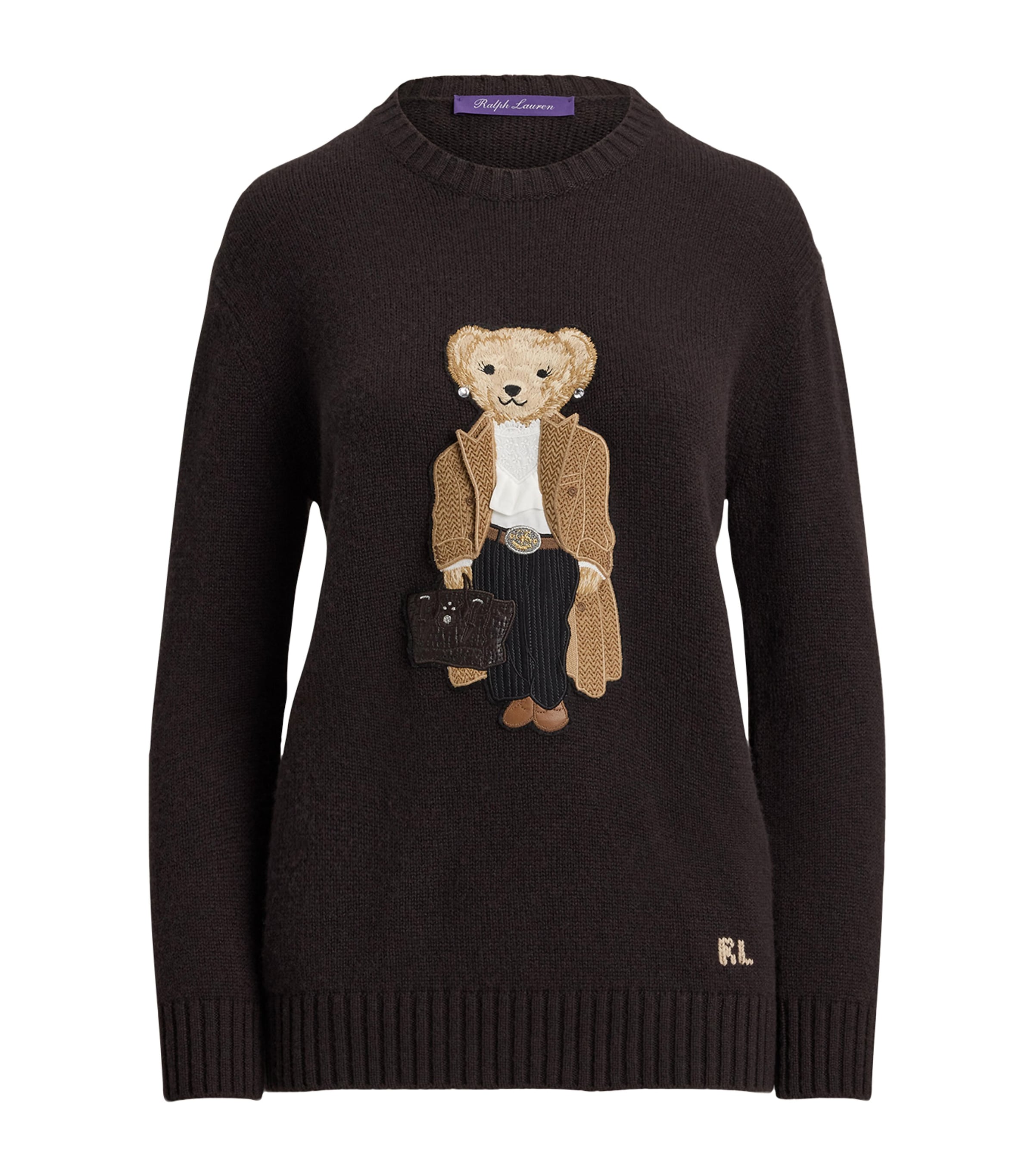 Cashmere Fall Polo Bear Sweater