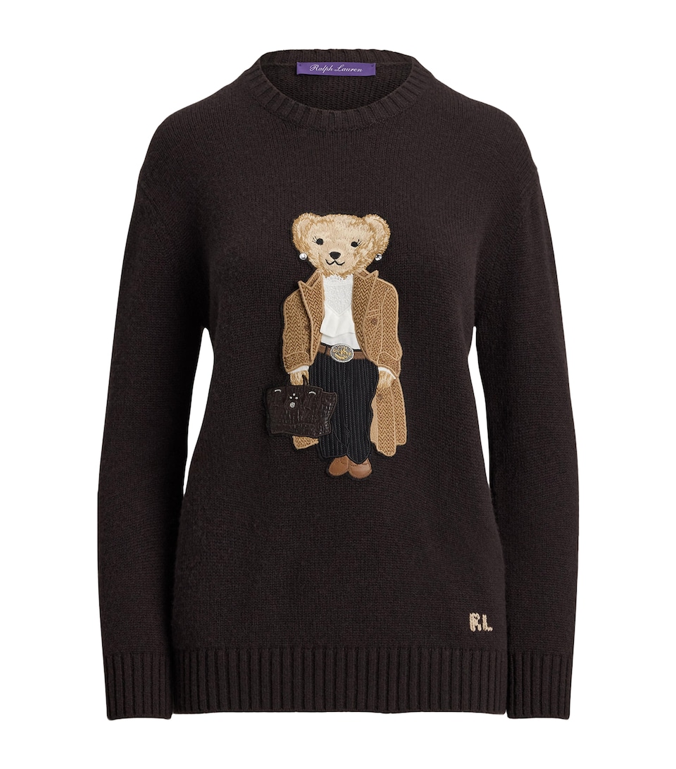 Cashmere Fall Polo Bear Sweater